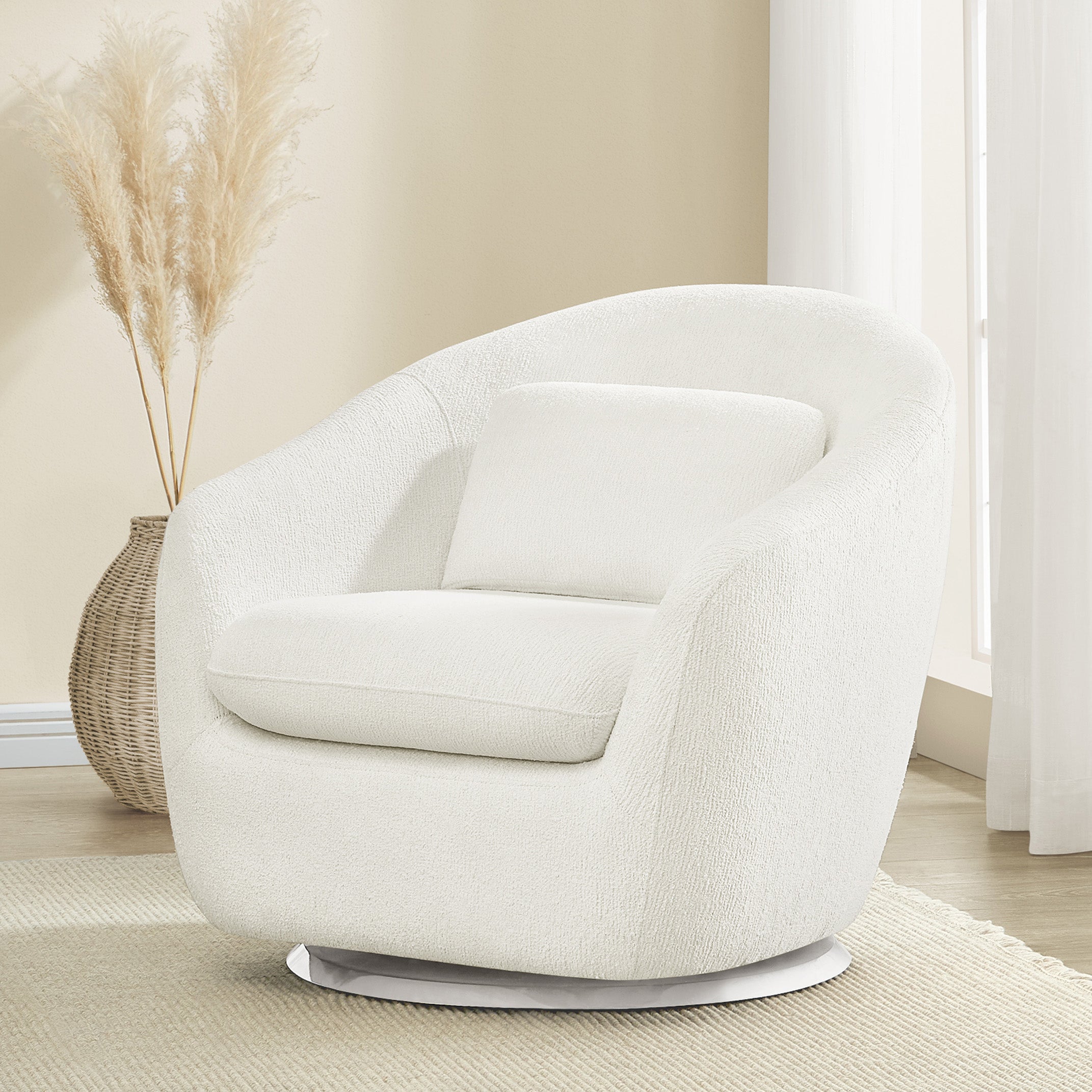 BabyGap Hudson 360-Degree Swivel Glider Tub Chair - Comfortable Nursery Rocking Chair for Breastfeeding, Soothing & Relaxing - Perfect for Baby's Room, Nursery Decor & Parenting Gifts