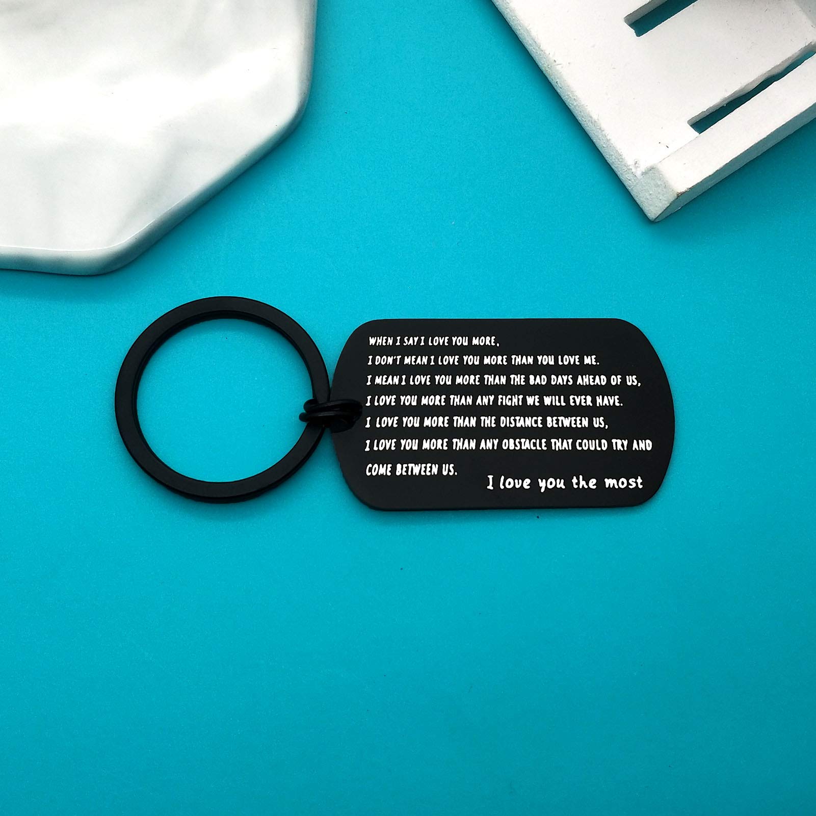 I Love You Keychain - Romantic Gift for Boyfriend, Husband, Wedding Anniversary, Christmas, Birthday & Valentine's Day - Perfect for Couples & Special Occasions