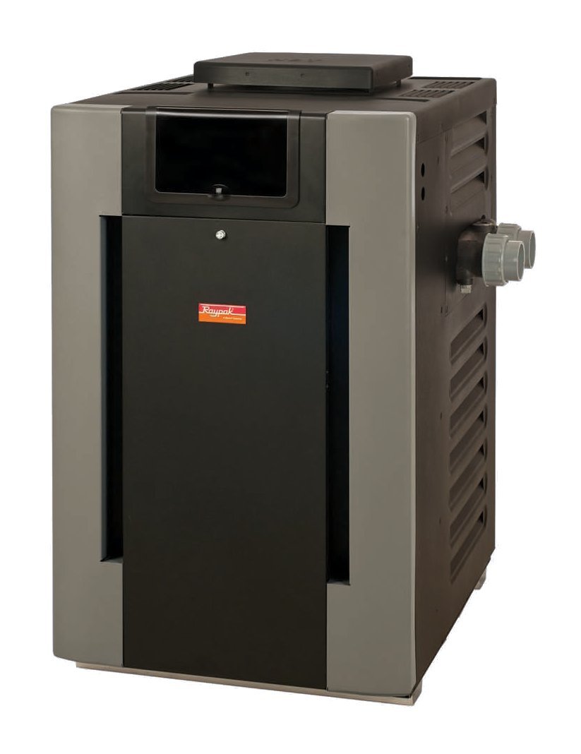 Raypak 206,000 BTU Millivolt Propane Pool Heater for Inground & Above Ground Swimming Pools - Efficient Outdoor Water Heating Solution for Backyard, Spa & Hot Tubs