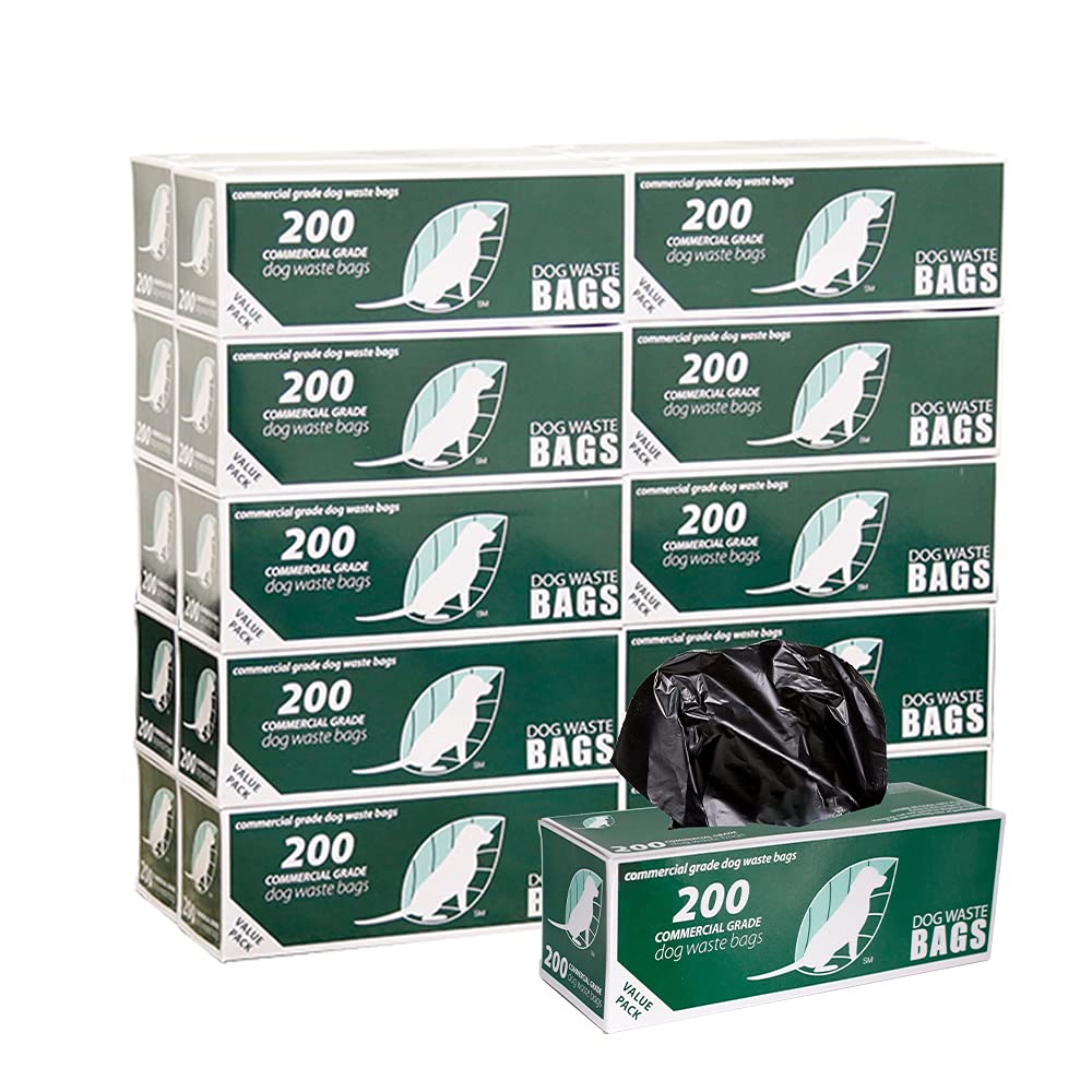 4,000 Commercial Grade Dog Waste Station Refill Bags - 40% Thicker Than Competitors - Fits All Dog Waste Stations - 20 Rolls of 200 Bags Each - Perfect for Parks, Apartments & Public Areas