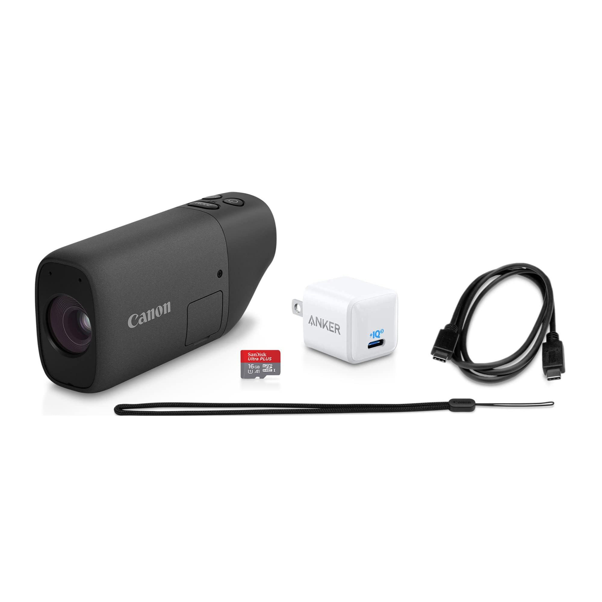 Canon PowerShot ZOOM Digital Monocular with 400mm Optical Zoom & 800mm Digital Zoom - USB-C Charger & microSD Card Included - Perfect for Bird Watching, Wildlife Observation, Sports Events, Travel Photography & Outdoor Adventures (Black)