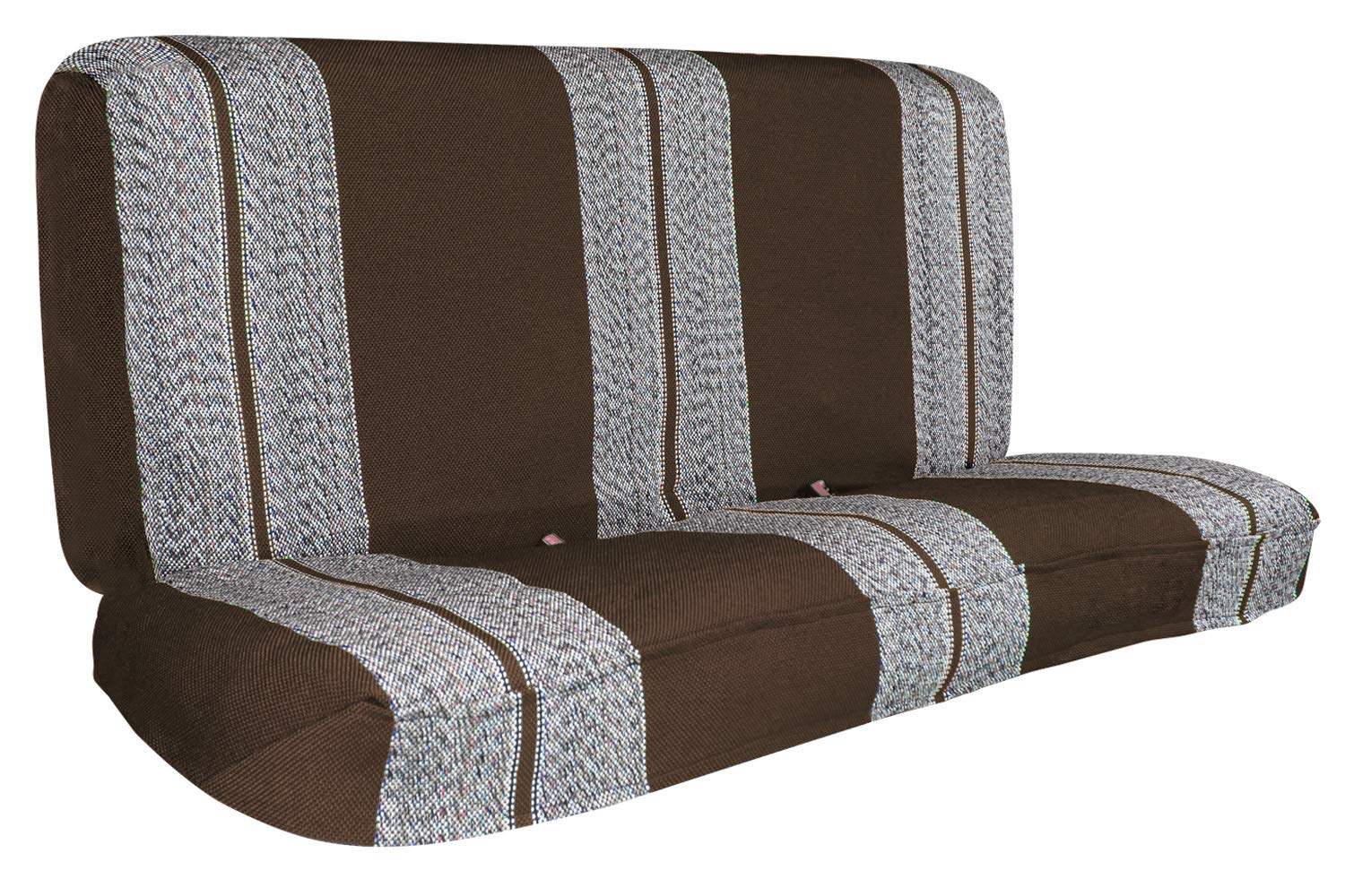 Premium Brown Saddle Blanket Bench Seat Cover for Ford, Chevrolet, Dodge Full-Size Pickup Trucks - Ideal for Outdoor Adventures and Daily Commutes