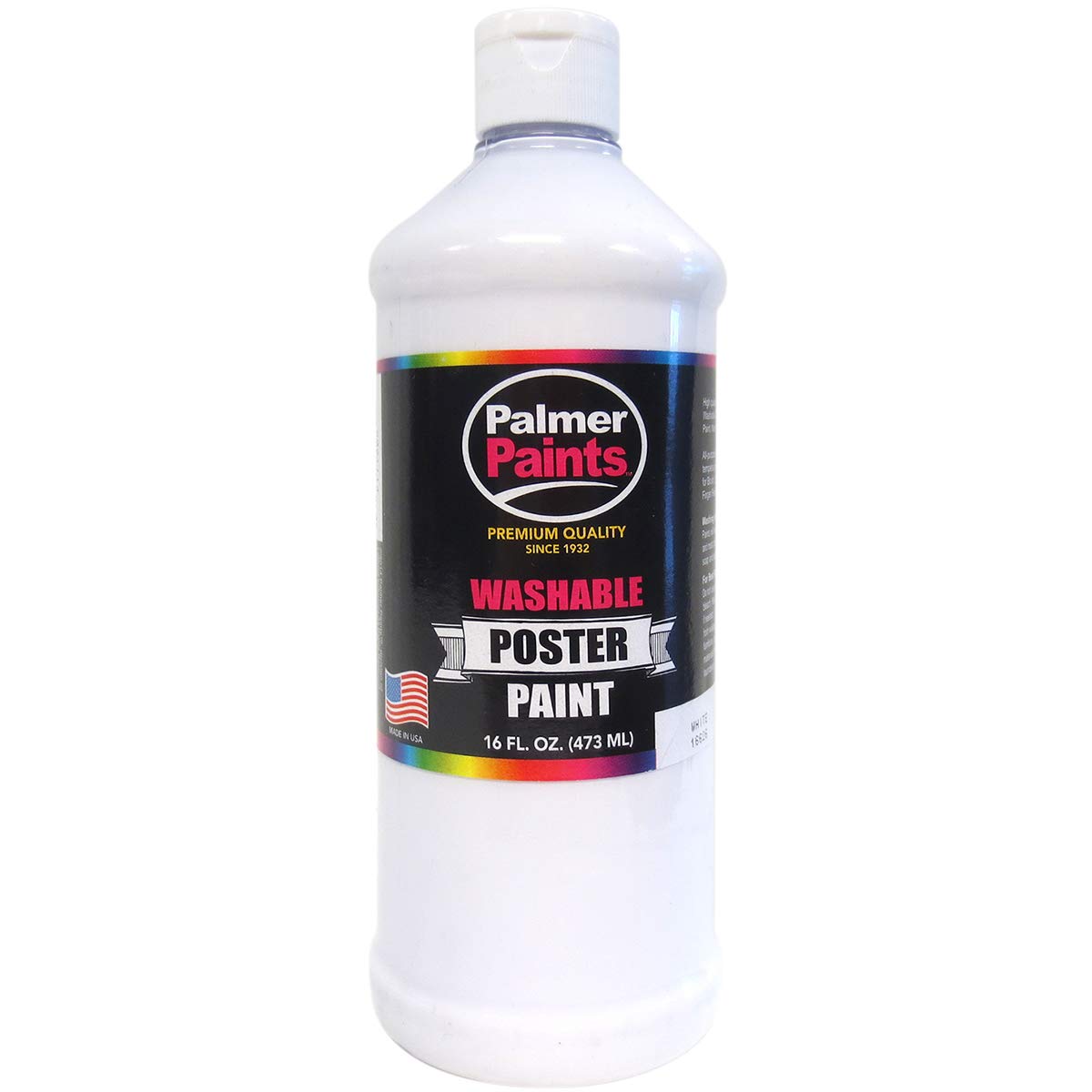 Washable Poster Paint 16oz - Non-Toxic White Acrylic Paint for Kids Art Projects, Classroom Activities & DIY Crafts