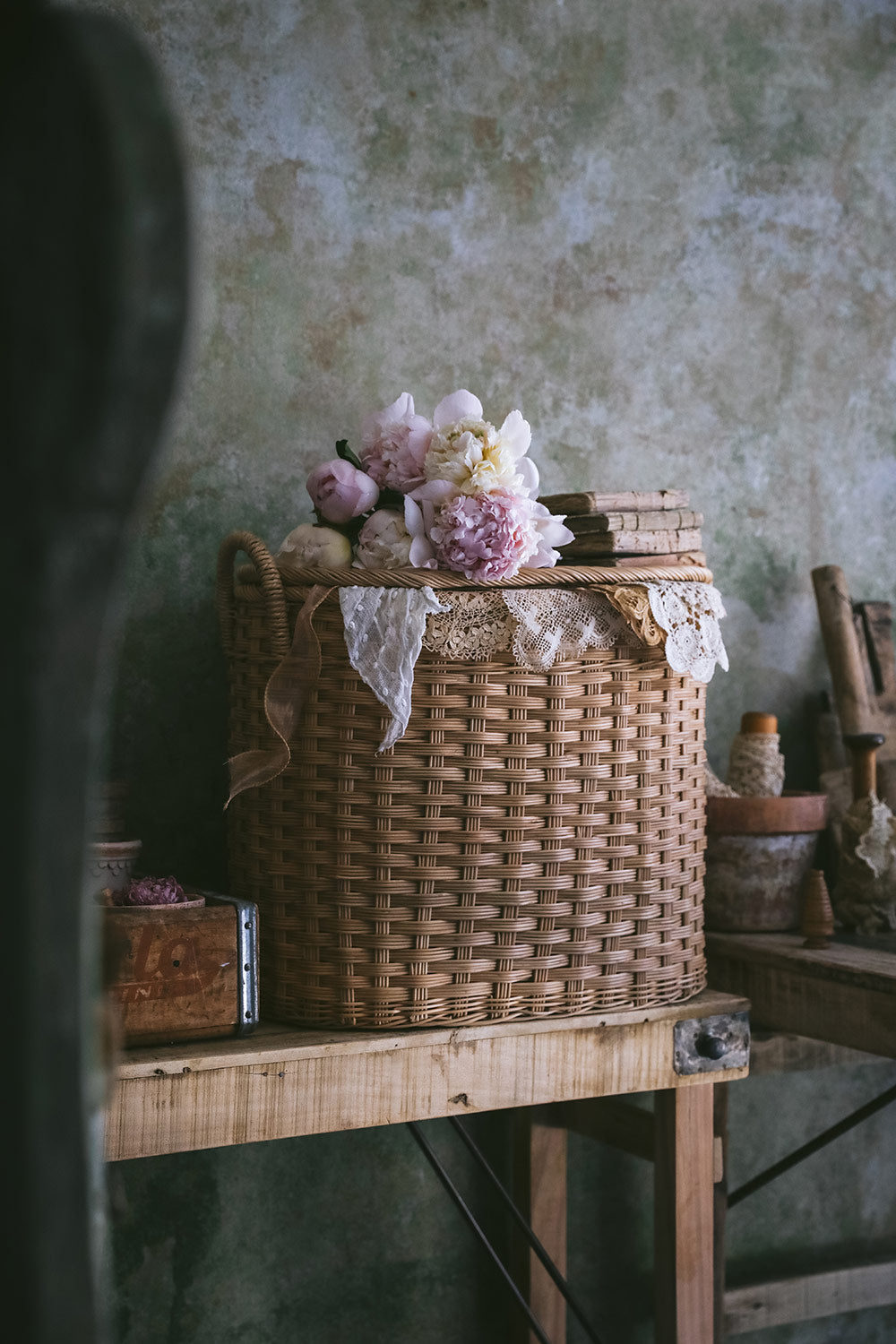 Handwoven Oval Nesting Storage Hamper - Stylish Laundry Basket for Bedroom, Bathroom & Nursery Organization