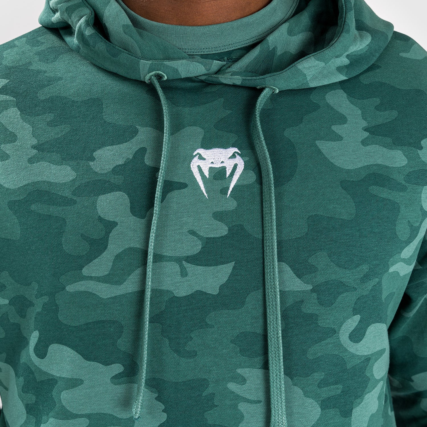 Venum Vortex XL Men's Hoodie - Turquoise Camo Print | Lightweight & Comfortable Pullover for Gym, Streetwear & Casual Wear