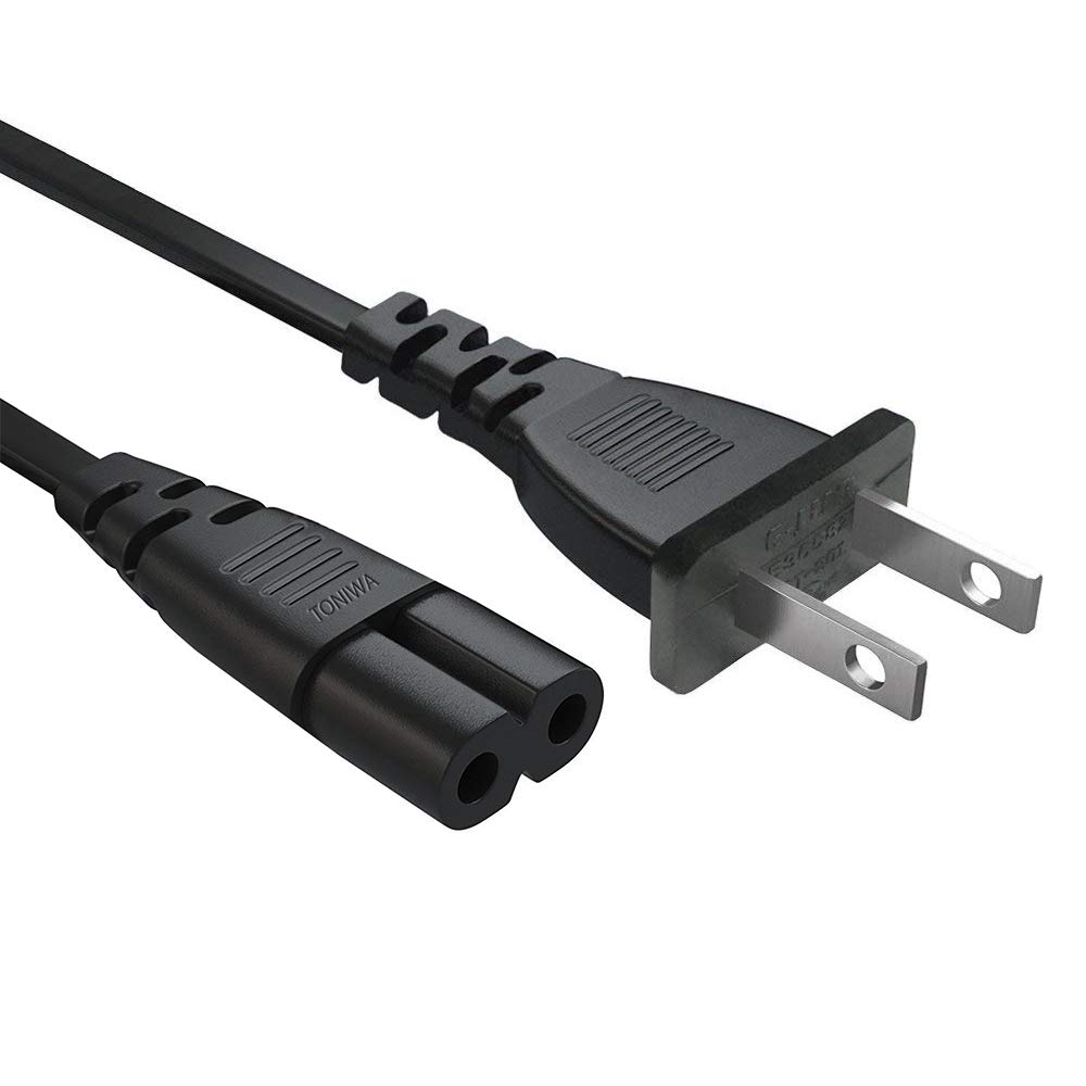 Canon PIXMA MG/MP/MX/IP Series Printer Power Cord - 3FT Short 2-Prong AC Cable (UL Listed) | Replacement Power Supply for Home & Office Printers