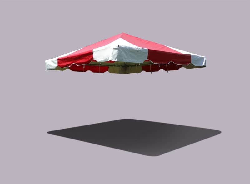 10' x 10' Replacement PVC Vinyl Tent Top - Red | Waterproof & UV Resistant Heavy Duty Canopy Cover | Compatible with Weekender West Coast Frame Tent | Perfect for Outdoor Parties, Camping & Events