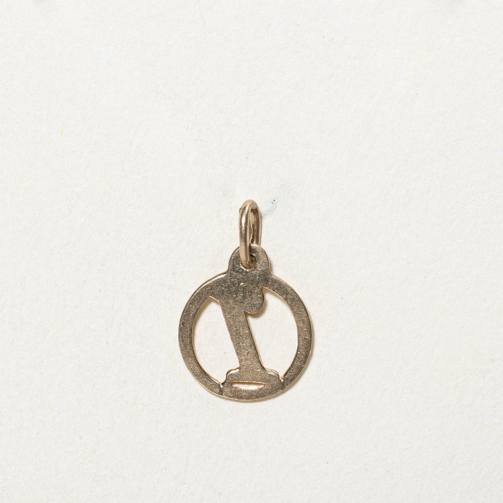 10K Yellow Gold Number '1' Charm Pendant - Perfect for Birthdays, Anniversaries & Personalized Jewelry Gifts
