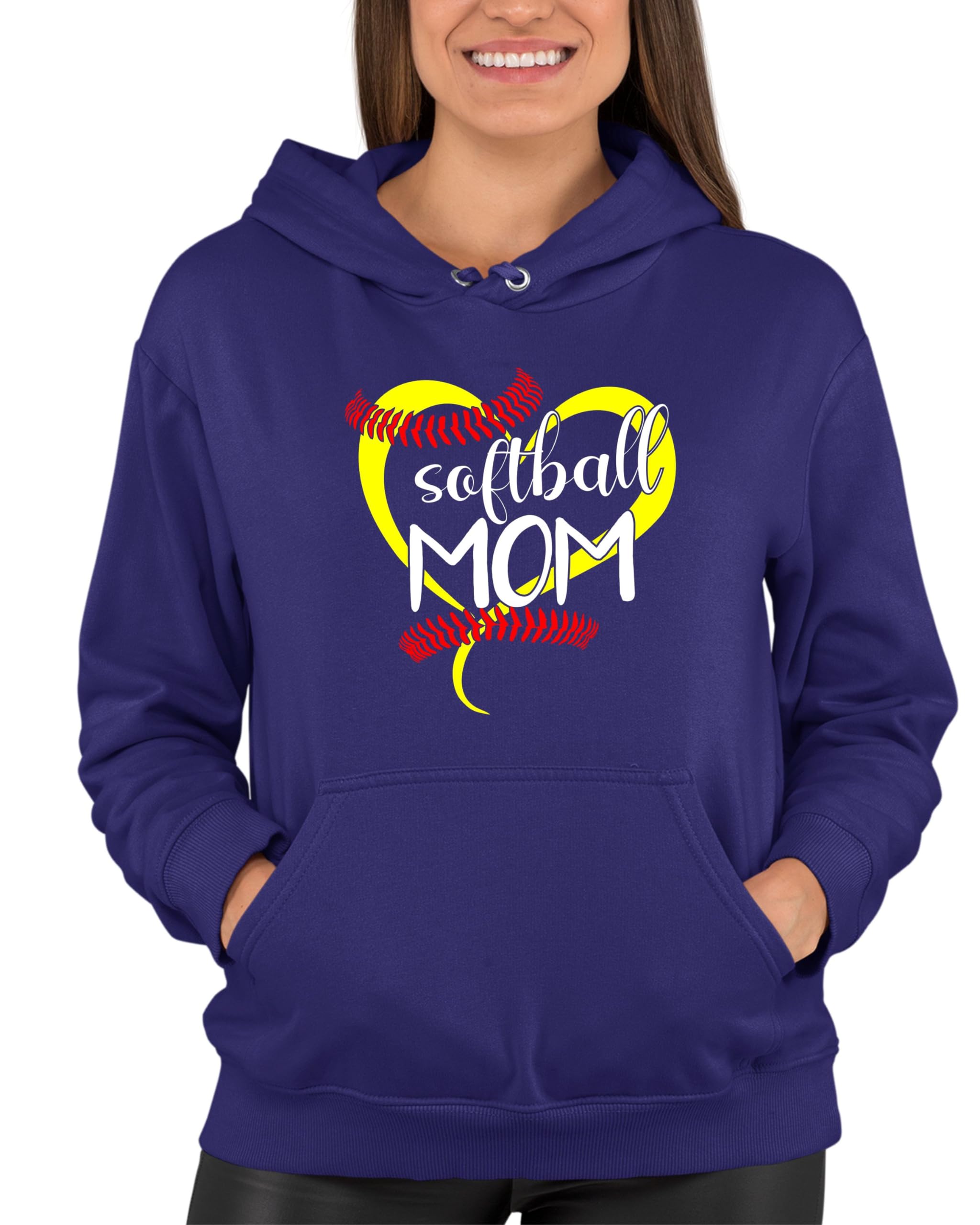 Softball Mom Hoodie - Comfortable & Stylish Sweatshirt for Women & Men - Perfect for Mother's Day Gifts & Game Day Outfits
