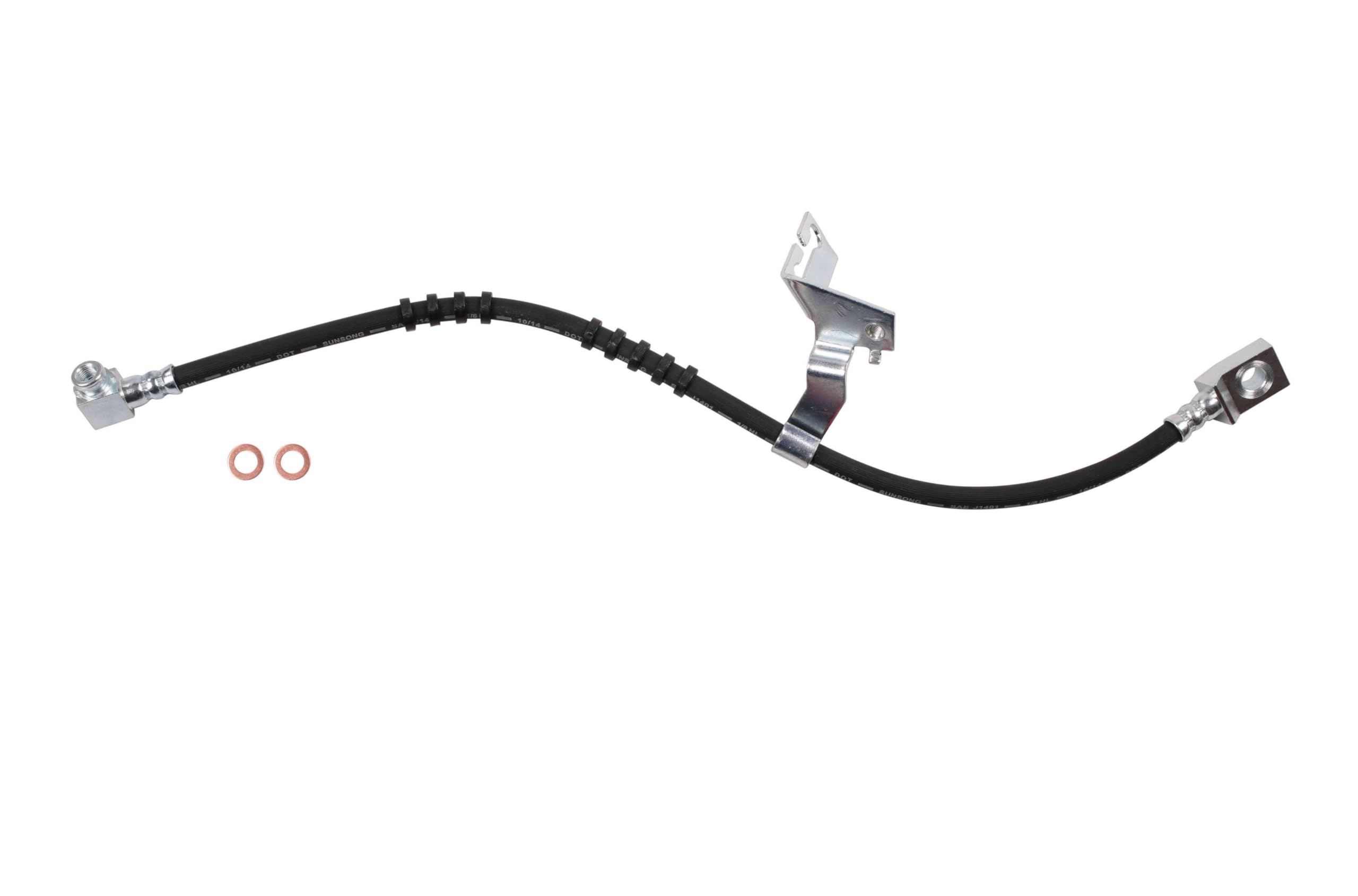Sunsong 2204505 High-Performance Brake Hydraulic Hose - Durable Replacement for Cars, Trucks & SUVs - Perfect for Off-Roading, Towing & Daily Commuting