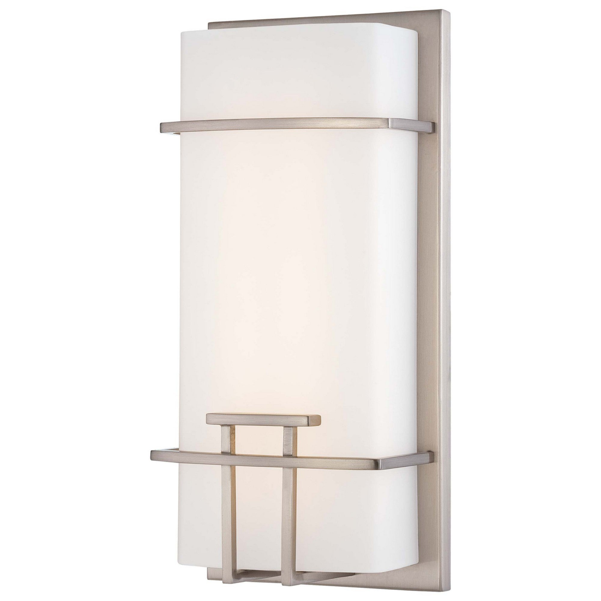 12 Inch LED Wall Light - Brushed Nickel Finish for Modern Home & Office Lighting | Energy-Efficient Indoor & Outdoor Use