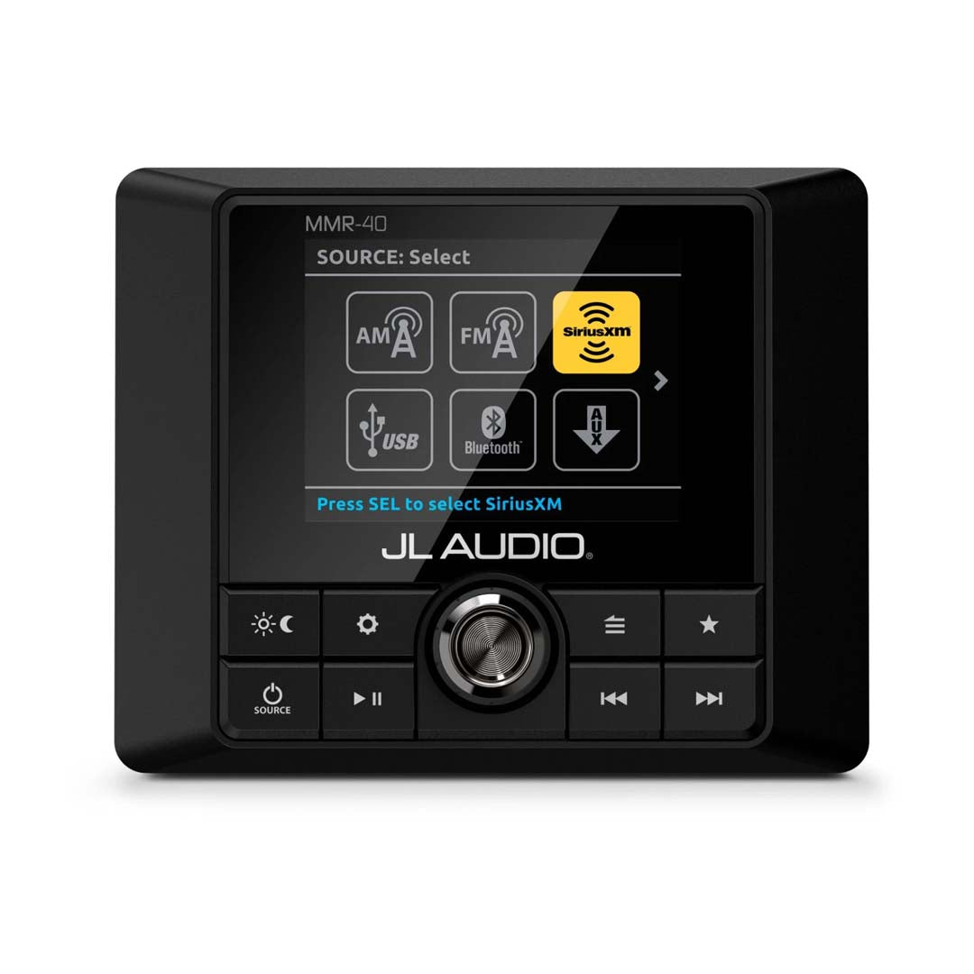 JL Audio MMR 40 NMEA 2000 Network Controller - Full Color LCD Display & MediaMaster Compatibility | Marine Audio System Control for Boats & Yachts