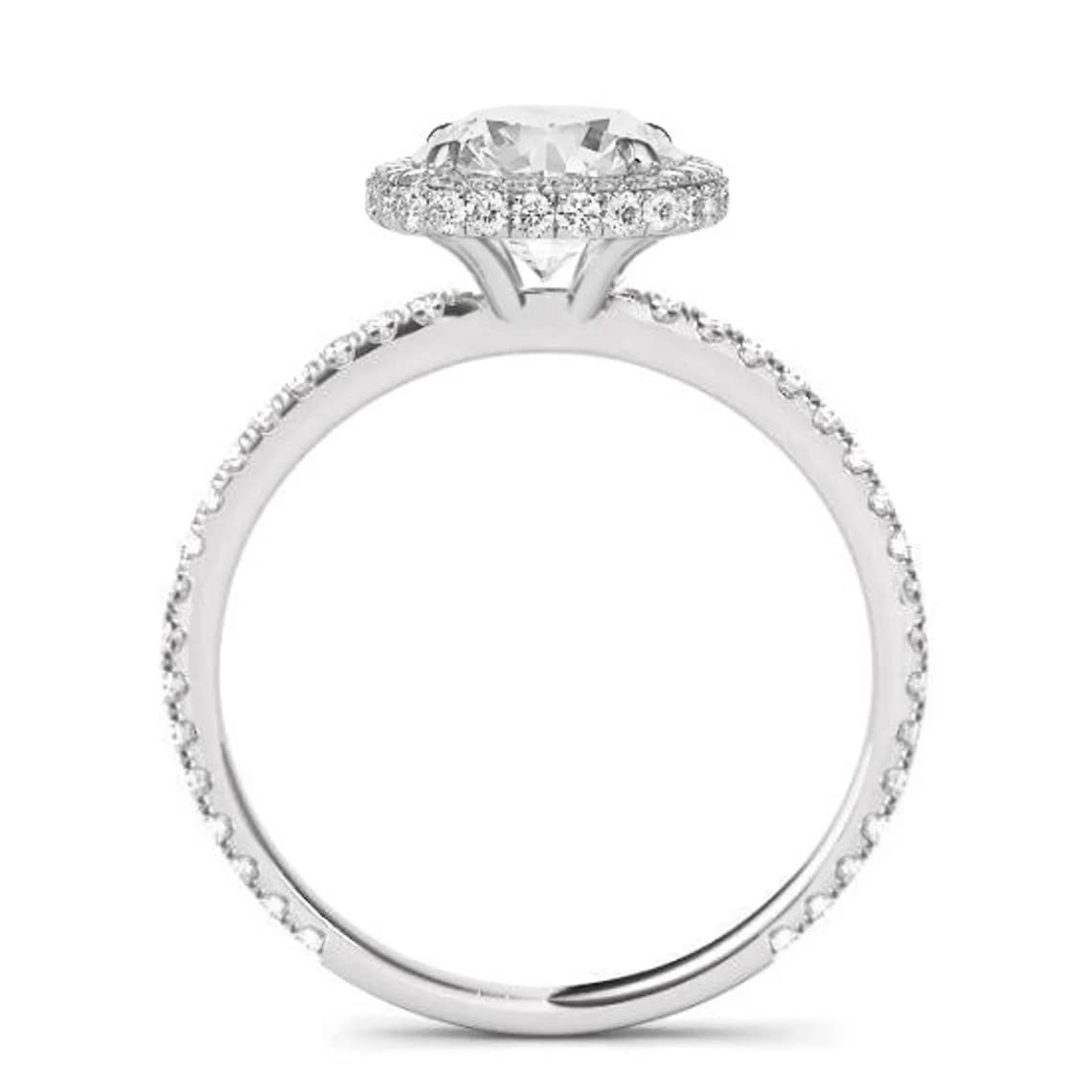 4 CT Cushion Cut Moissanite Engagement Ring Wedding Bridal Set, Diamond Alternative Solitaire Halo Ring in Vintage Silver - Perfect for Proposals, Anniversaries & Special Occasions