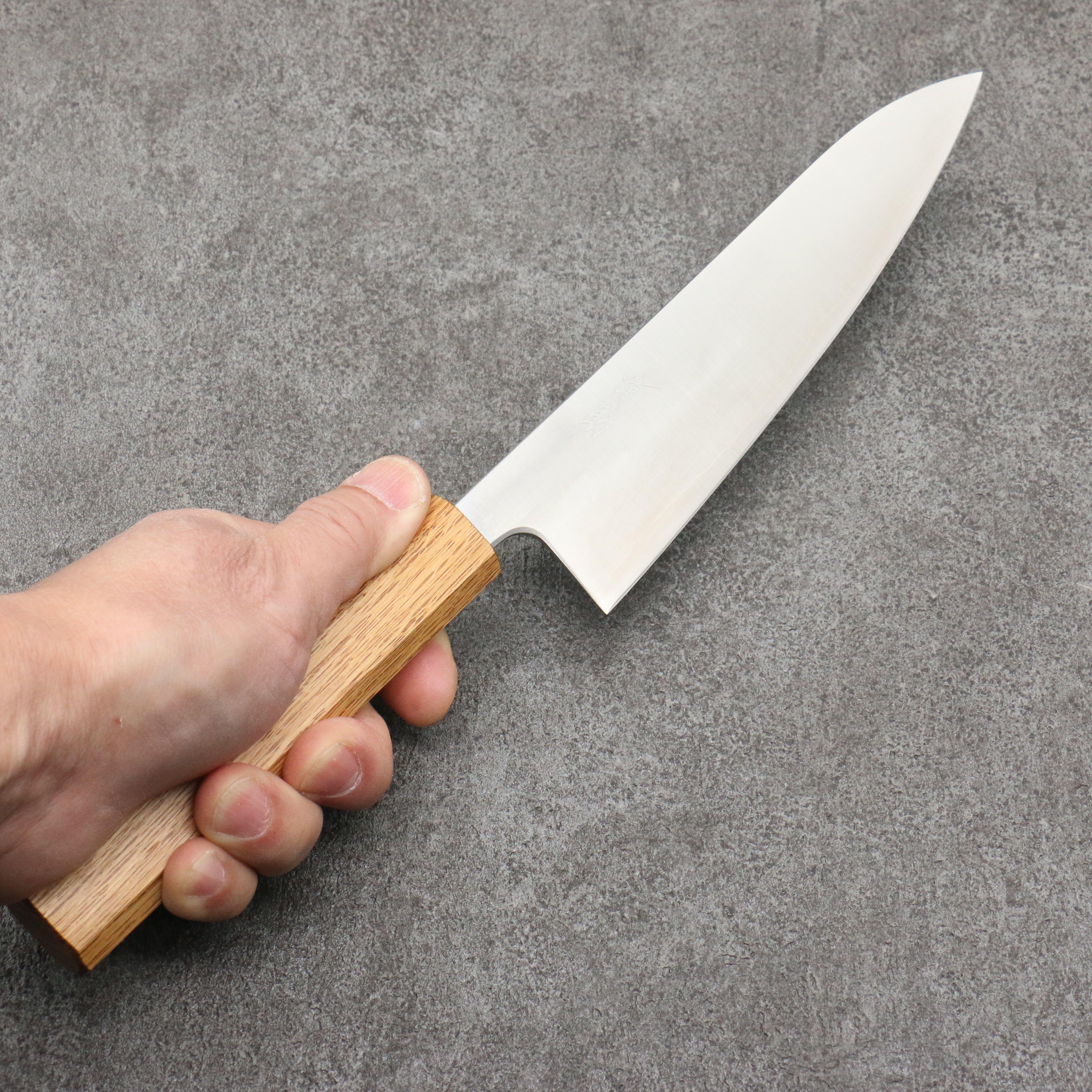 Premium Seisuke Silver Steel No.3 Gyuto Chef Knife 180mm - Japanese Migaki Polish Finish with White Oak Handle - Perfect for Sushi, Meat Slicing & Professional Kitchen Use