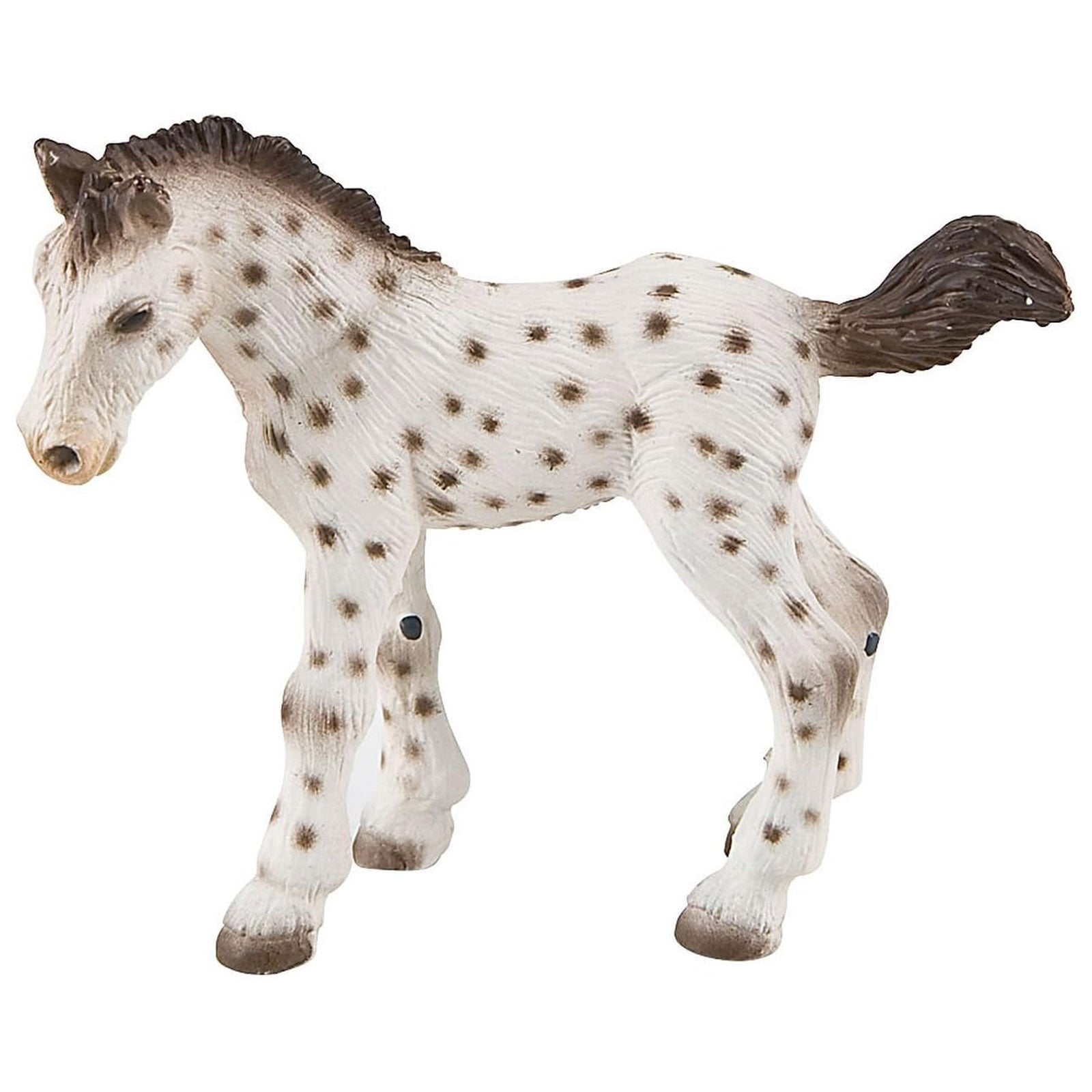 Bullyland Knabstrupper Foal Horse Animal Figure 62673 - Realistic Collectible Toy for Kids & Adults - Perfect for Display, Gifts & Horse Lover Collections