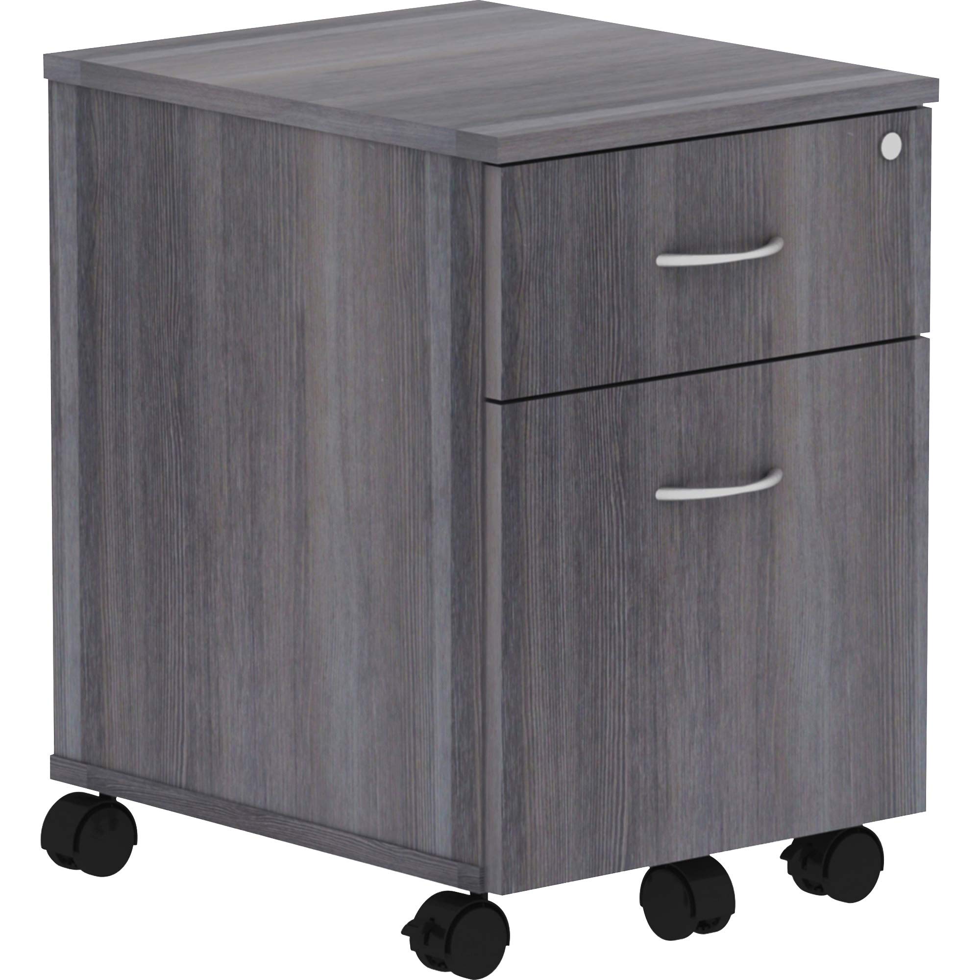 Lorell Relevance Series Charcoal Laminate Office Desk & Furniture Set - Modern Home Office & Workspace Solution for Professionals & Students