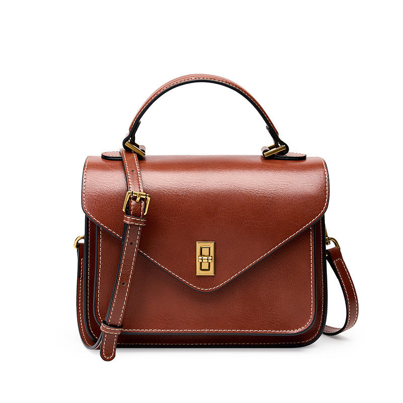 Genuine Leather Tote Bag for Women - Stylish Shoulder Bag & Crossbody Purse - Perfect for Work, Travel & Everyday Use