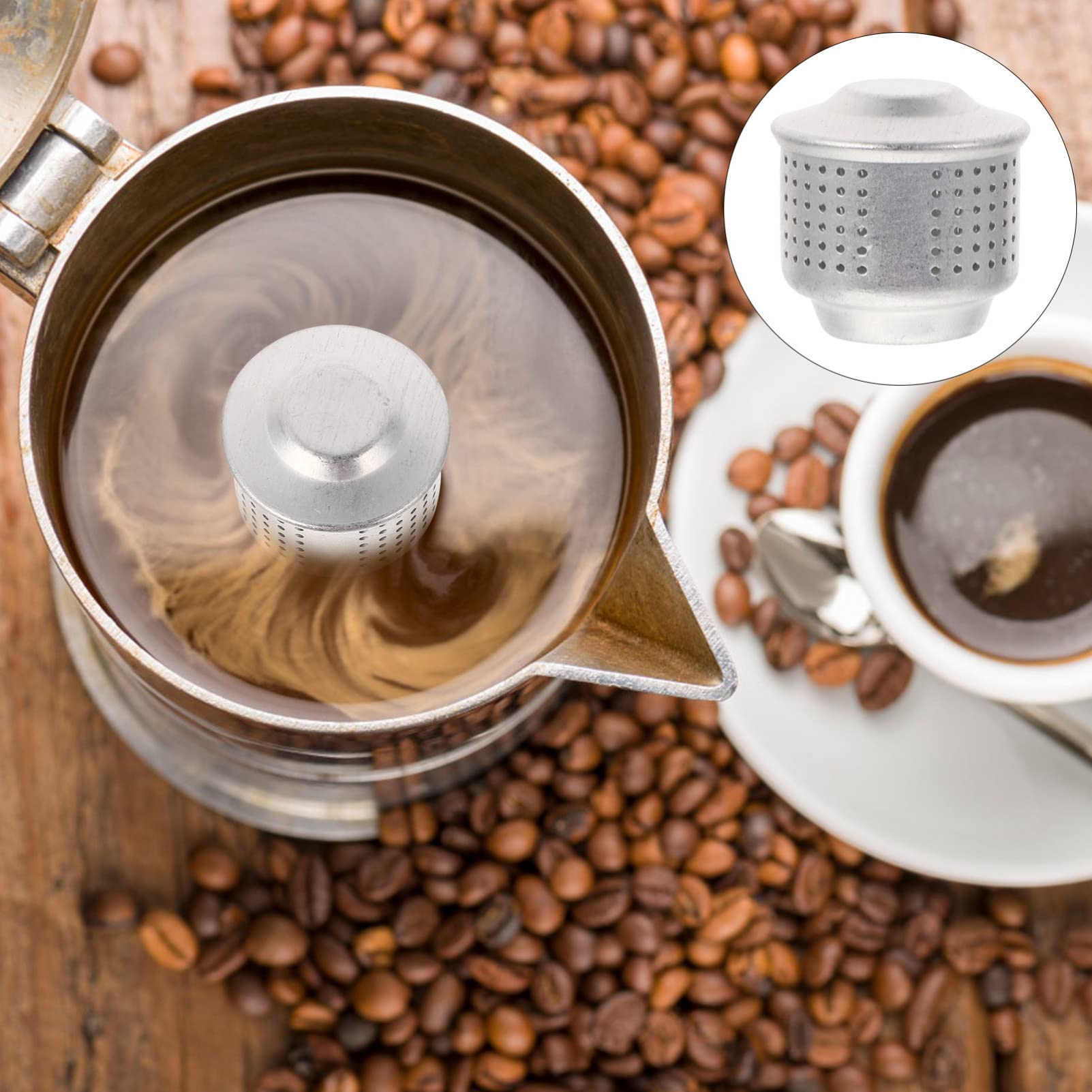 Hemoton Anti-Splash Coffee Valve Kit - Aluminum Splash Proof for Coffee Makers & Presses
