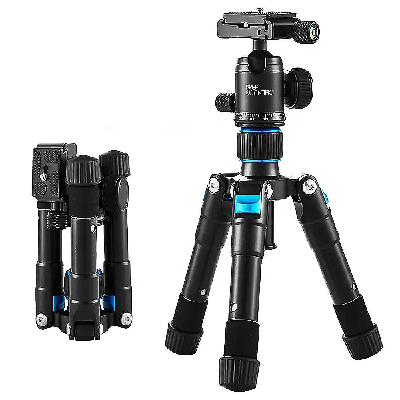 Premium Compact Mini Tripod - Folds to 7 Inches, Extends to 36 Inches - Perfect for Travel, Vlogging, and Smartphone Photography