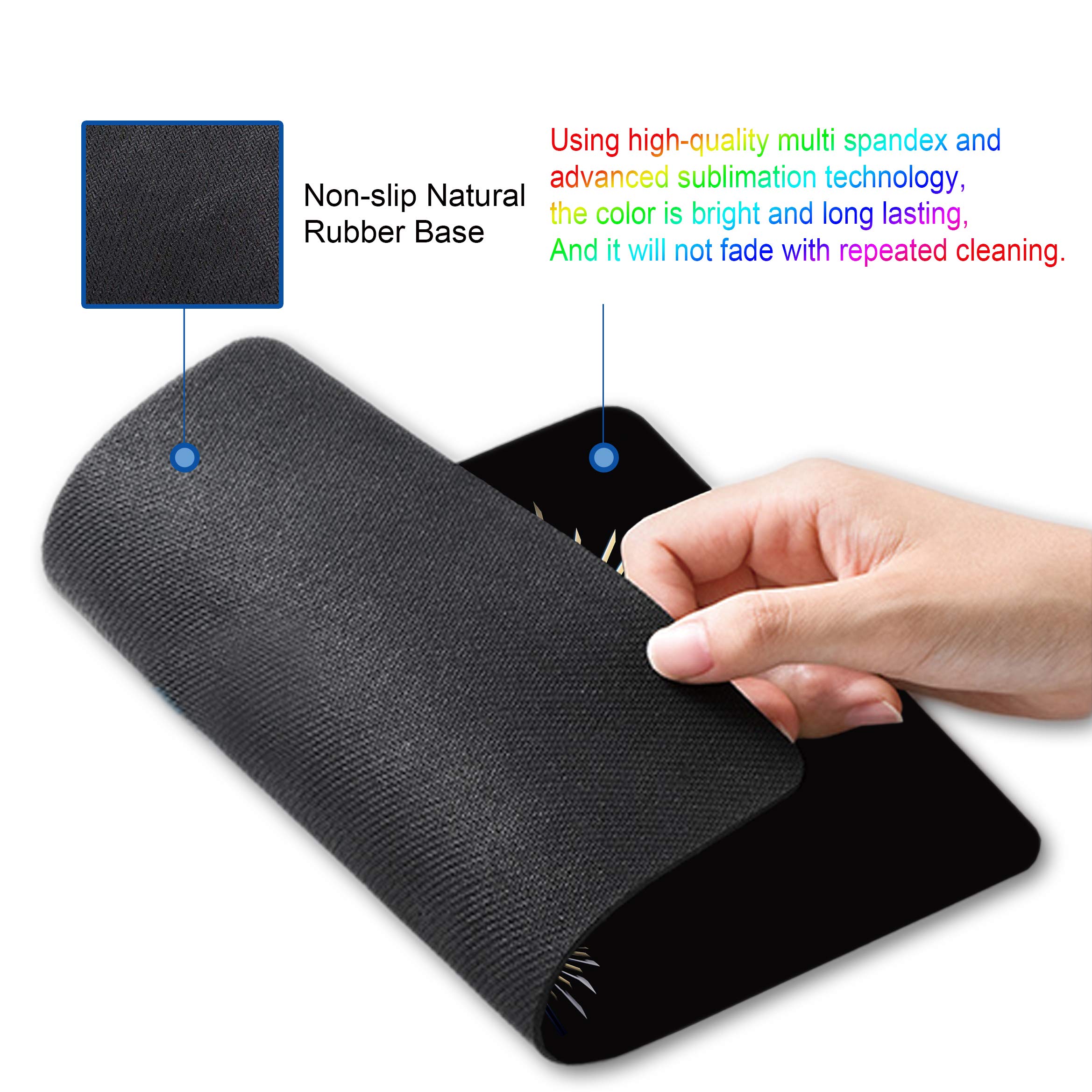 Personalized Mechanical Owl Design Small Non-Slip Rubber Mouse Pad for Computer & Office Use - Perfect for Gaming, Work, and Home Office Setup