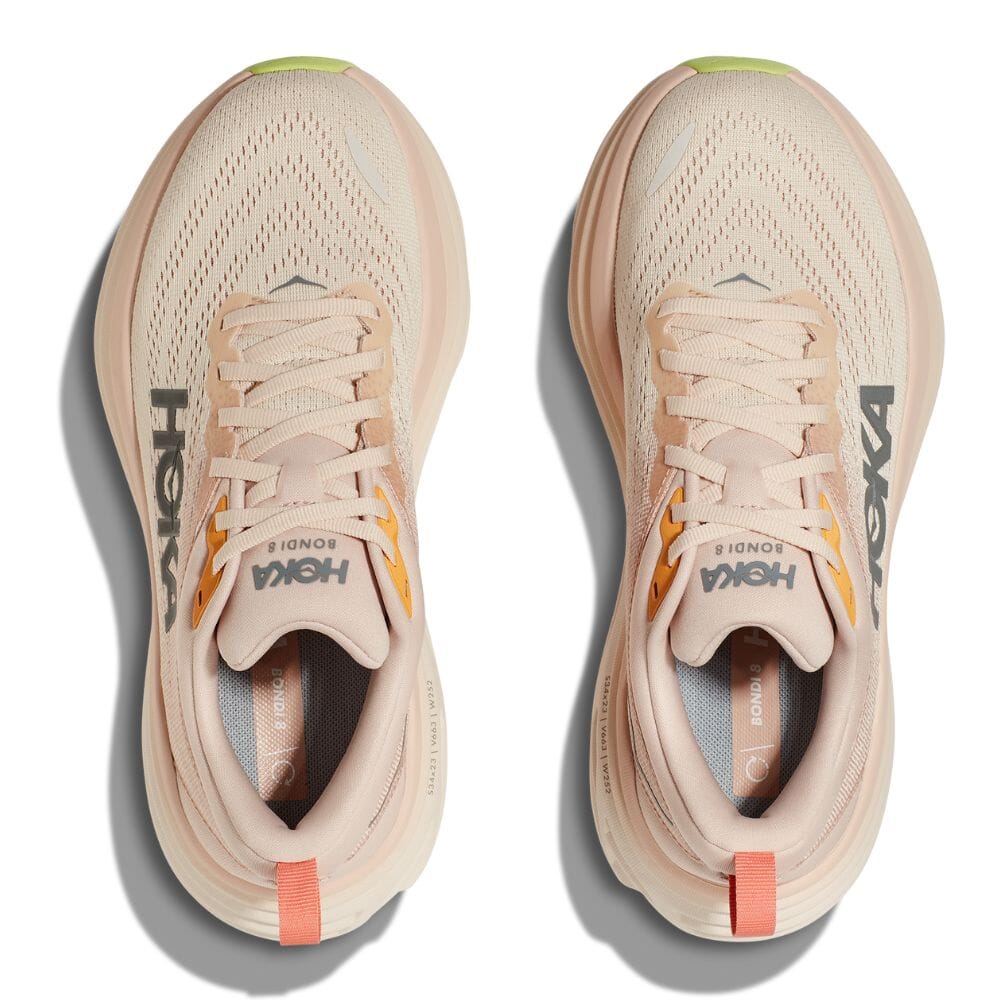 Hoka Women's Bondi 8 Running Shoes - Lightweight Cushioned Sneakers for Road Running, Walking & Gym Workouts | Perfect for Marathon Training, Jogging & Everyday Comfort