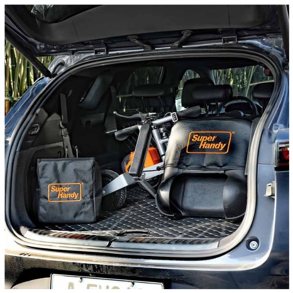 SuperHandy Passport Plus Folding 3 Wheel Mobility Scooter for Adults - Lightweight Travel Scooter with Adjustable Seat & Basket - Perfect for Airports, Shopping Malls & Outdoor Adventures