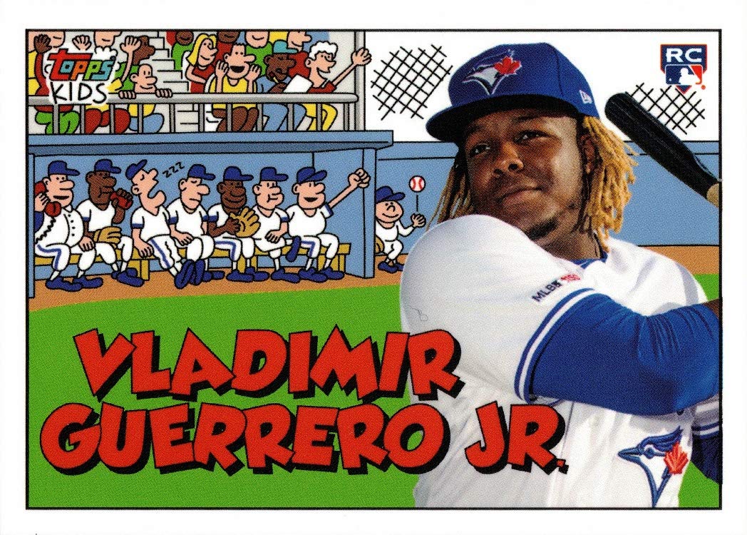 2019 Topps Throwback Thursday (TBT) Baseball #293 Vladimir Guerrero Jr. Rookie Card - Limited Edition of 347 - MLB Collectible for Sports Fans & Card Investors - Perfect for Display, Trading, and Portfolio Growth