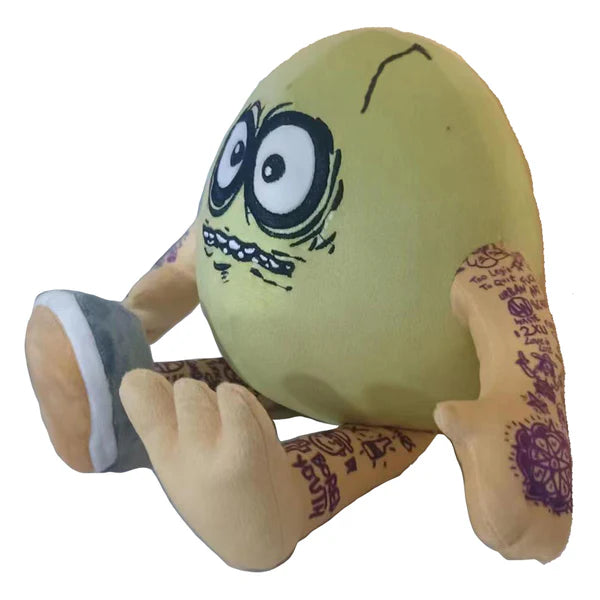 Funny Heroin Rotten Egg Plush Toy - Cute Stress Relief Gift for Adults & Teens - Perfect for Prank Gifts, Office Desk Decor, and Dark Humor Lovers