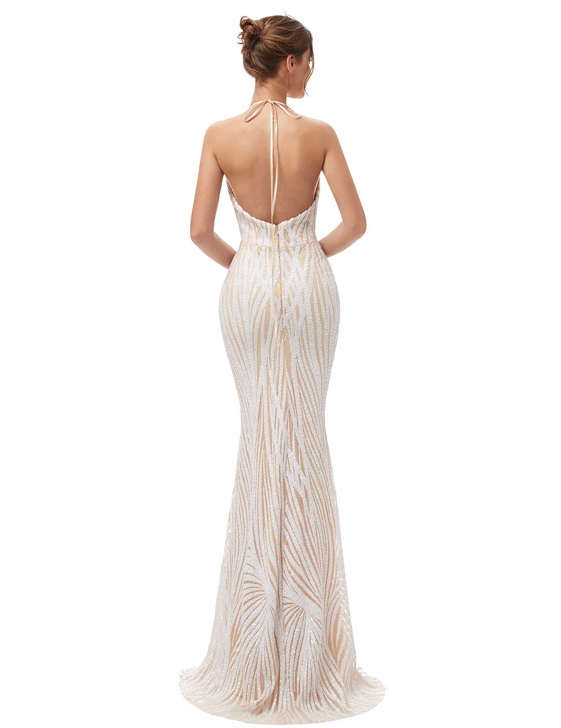 Sarahbridal Sexy Backless Mermaid Prom Dress for Women - Perfect for Evening & Formal Events