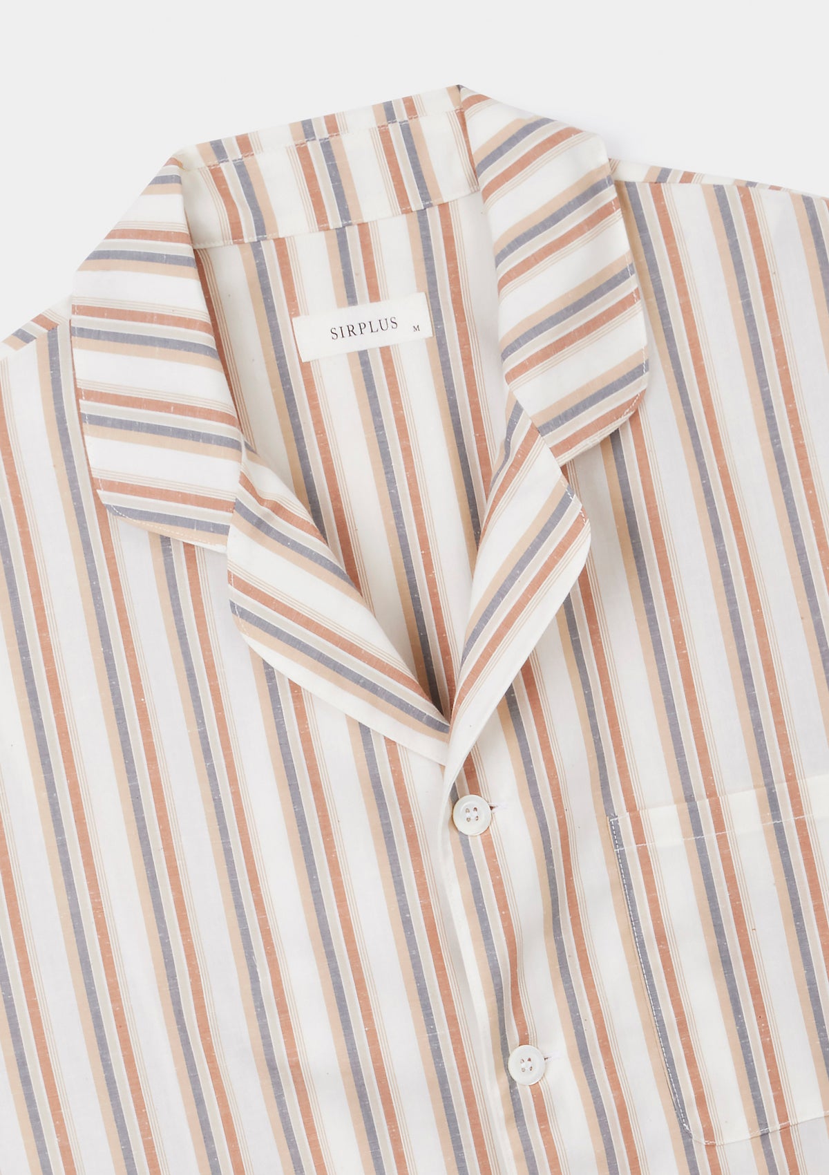 Terracotta Stripe Cotton Pajama Set - Soft & Breathable Sleepwear for Women - Perfect for Lounging, Sleeping & Relaxing at Home