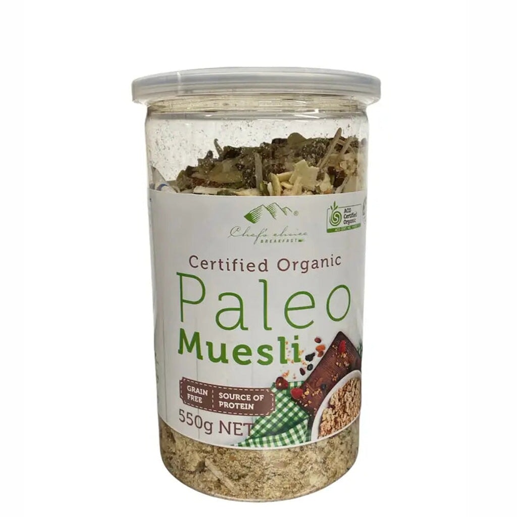 Chef's Choice Organic Paleo Muesli - Gluten-Free, Non-GMO Breakfast Cereal with Nuts & Seeds - Perfect for Keto, Paleo & Vegan Diets - Great for Breakfast Bowls, Smoothie Toppings & Healthy Snacking