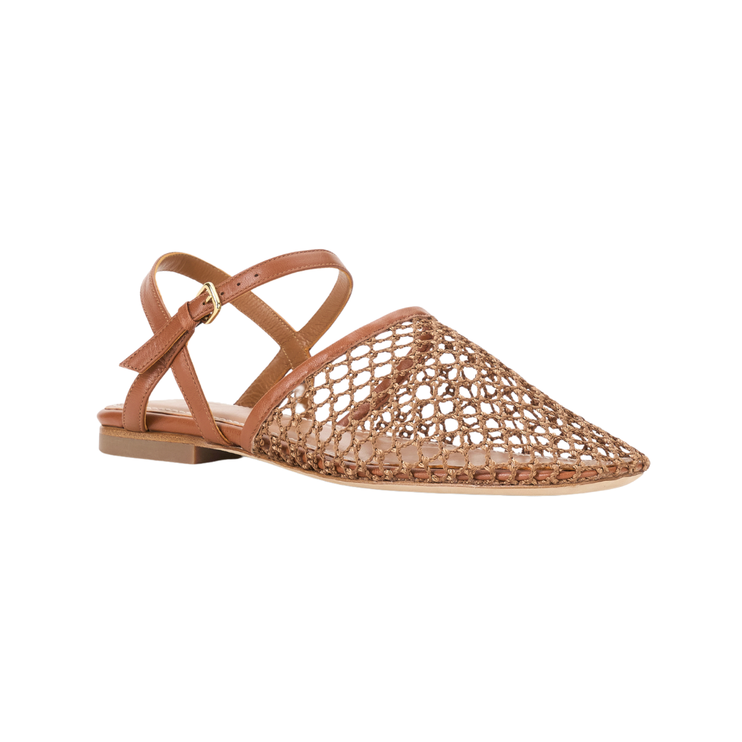 Breathable Tan Netting Sandals for Women - Comfortable Summer Beach Walking Shoes - Perfect for Outdoor, Vacation and Casual Wear