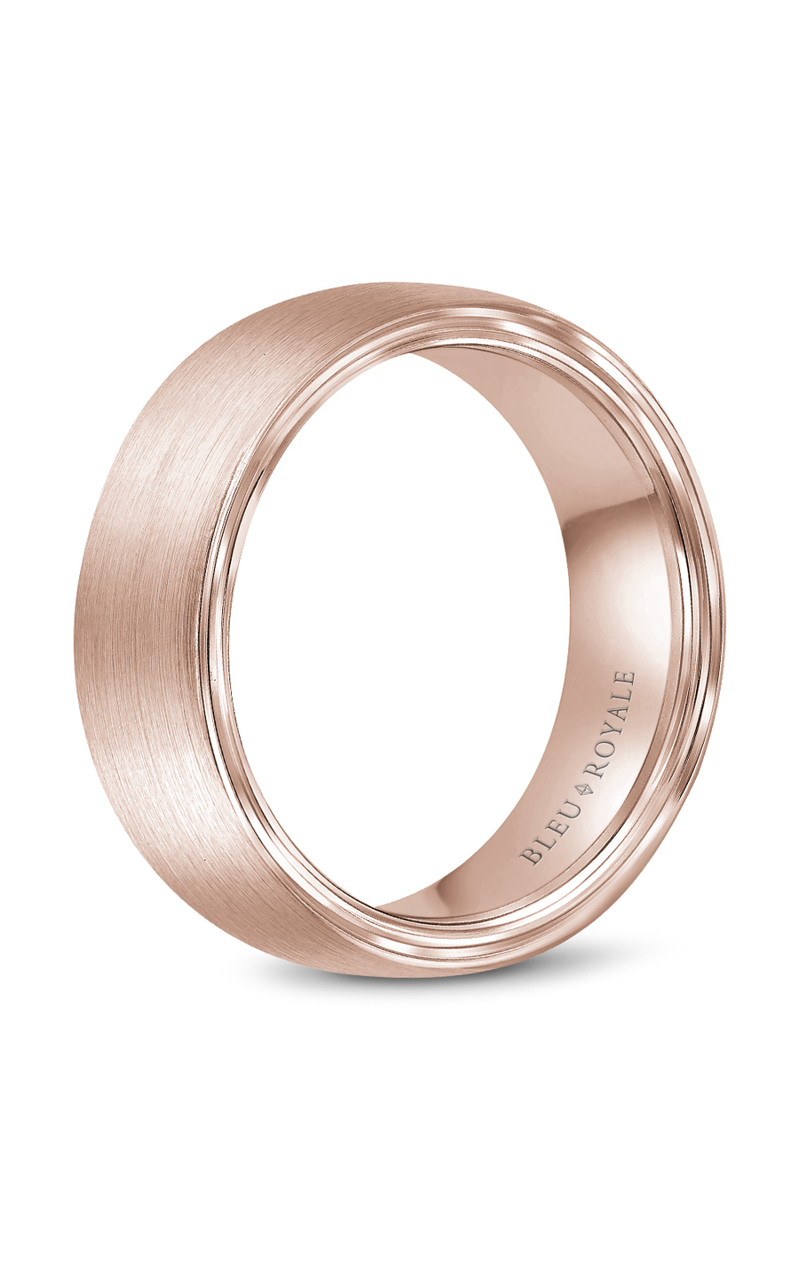 Bleu Royale Men's Wedding Band RYL 059R75 - 14K White Gold Ring for Grooms & Engagement - Perfect for Weddings, Anniversaries & Special Occasions