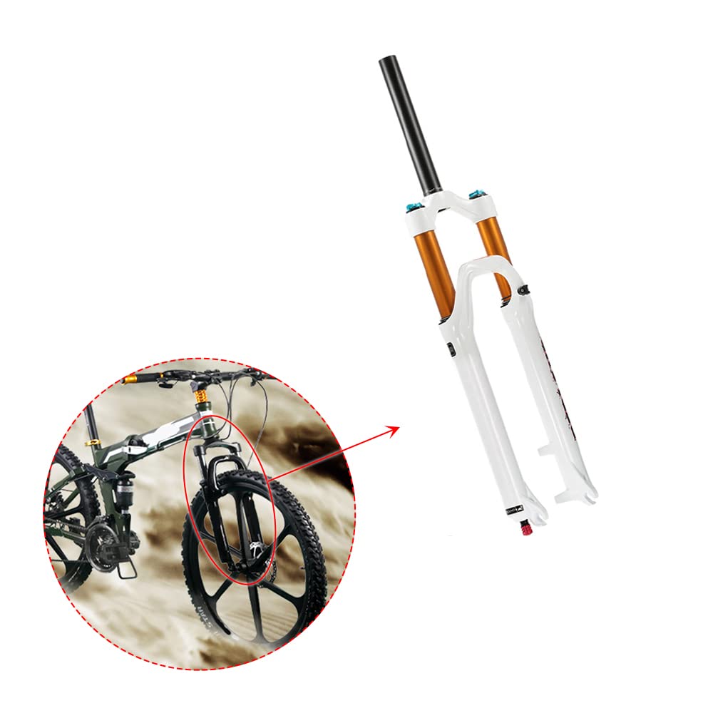 Lixada 26 Inch Ultralight Aluminum Alloy Mountain Bike Front Suspension Fork - Perfect for Trail Riding, Cross-Country Cycling & Off-Road Adventures