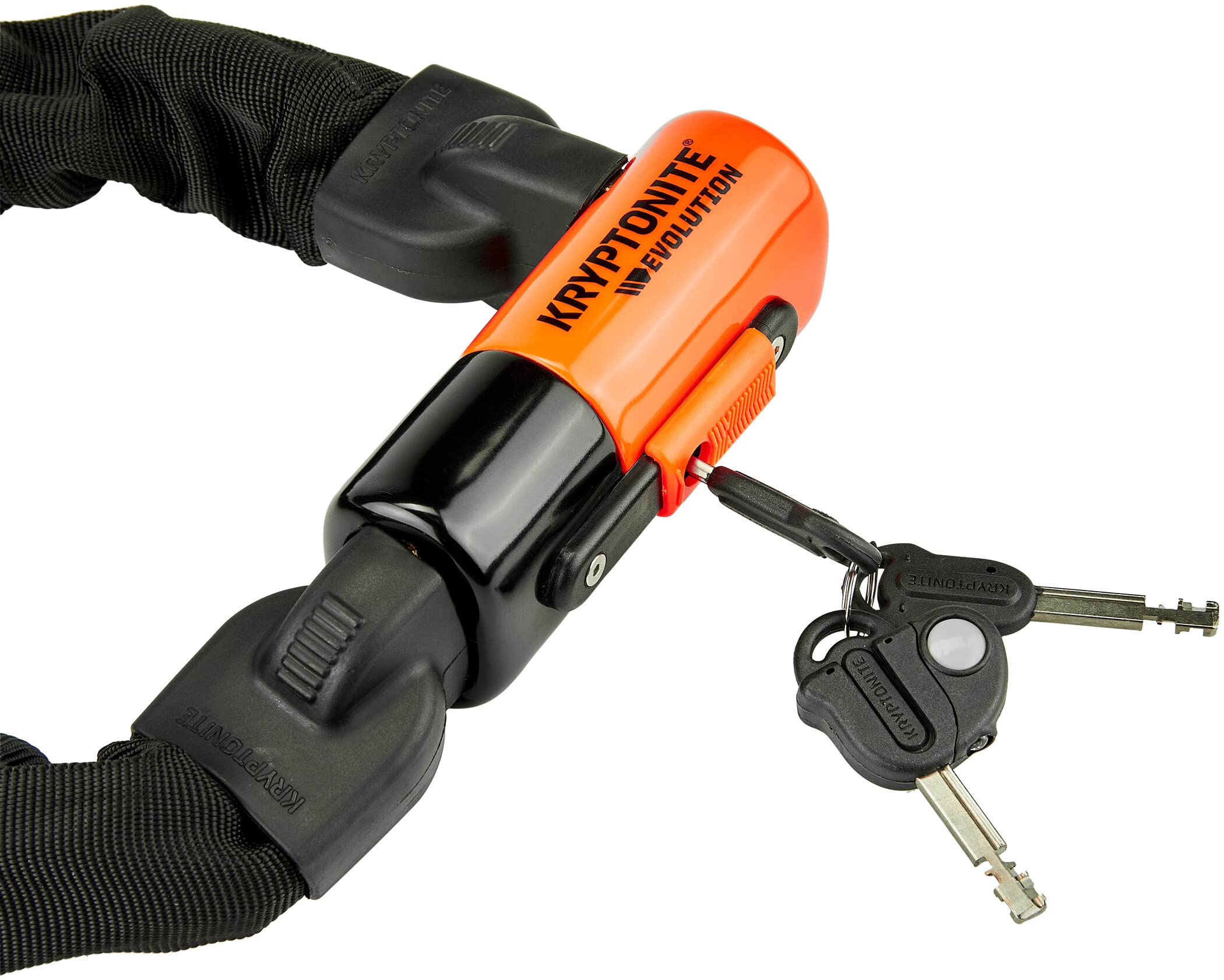 Kryptonite Evolution 4 1016 Chain Bike Lock - Heavy Duty Bicycle Security with 14mm Hexagonal Chain - Black (2018 Model) - Perfect for Urban Commuting, Bike Parking & Theft Protection