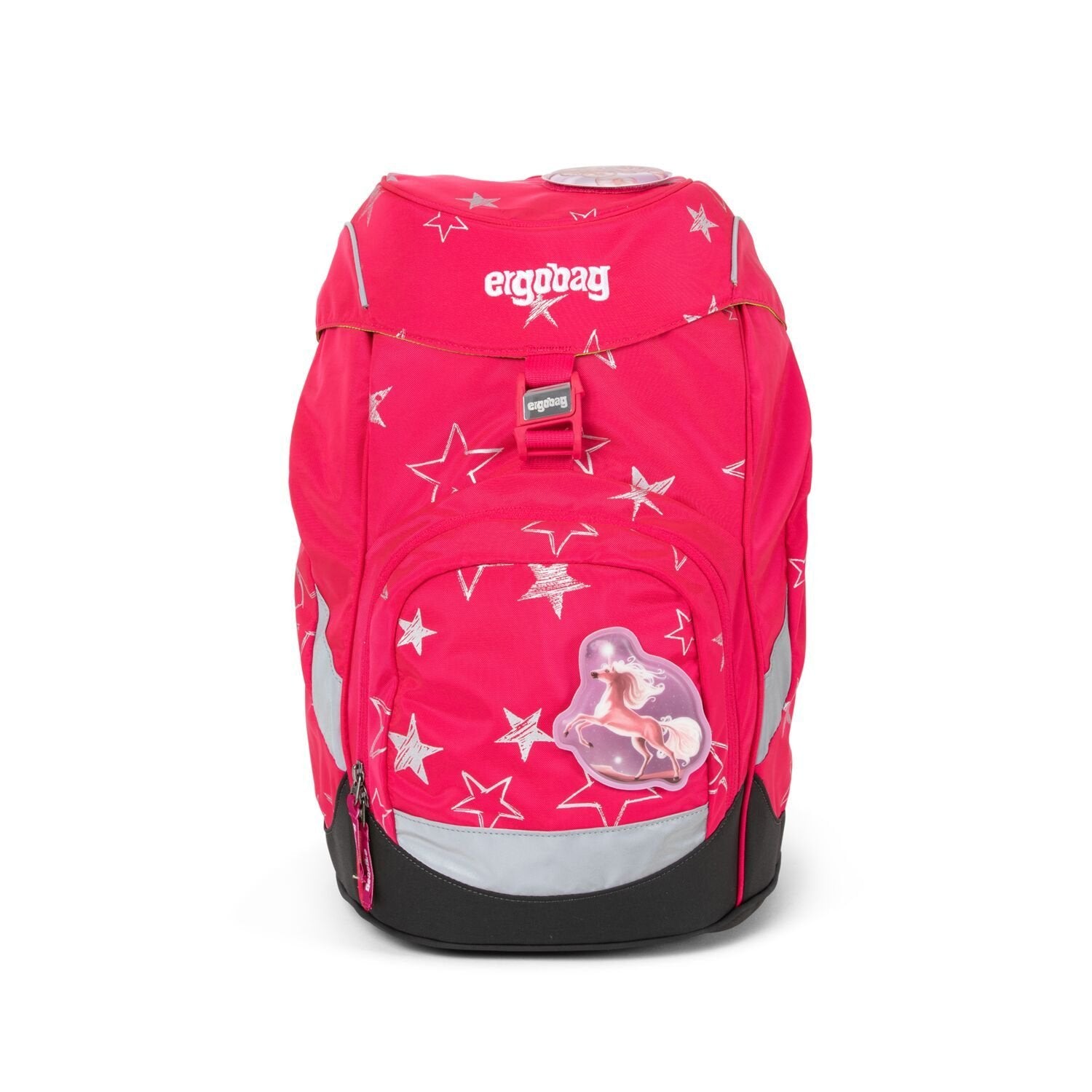 Ergobag Prime School Backpack for Kids - Lightweight, Durable & Comfortable | CinBearella Pink Stars Design | Perfect for School, Travel & Daily Use