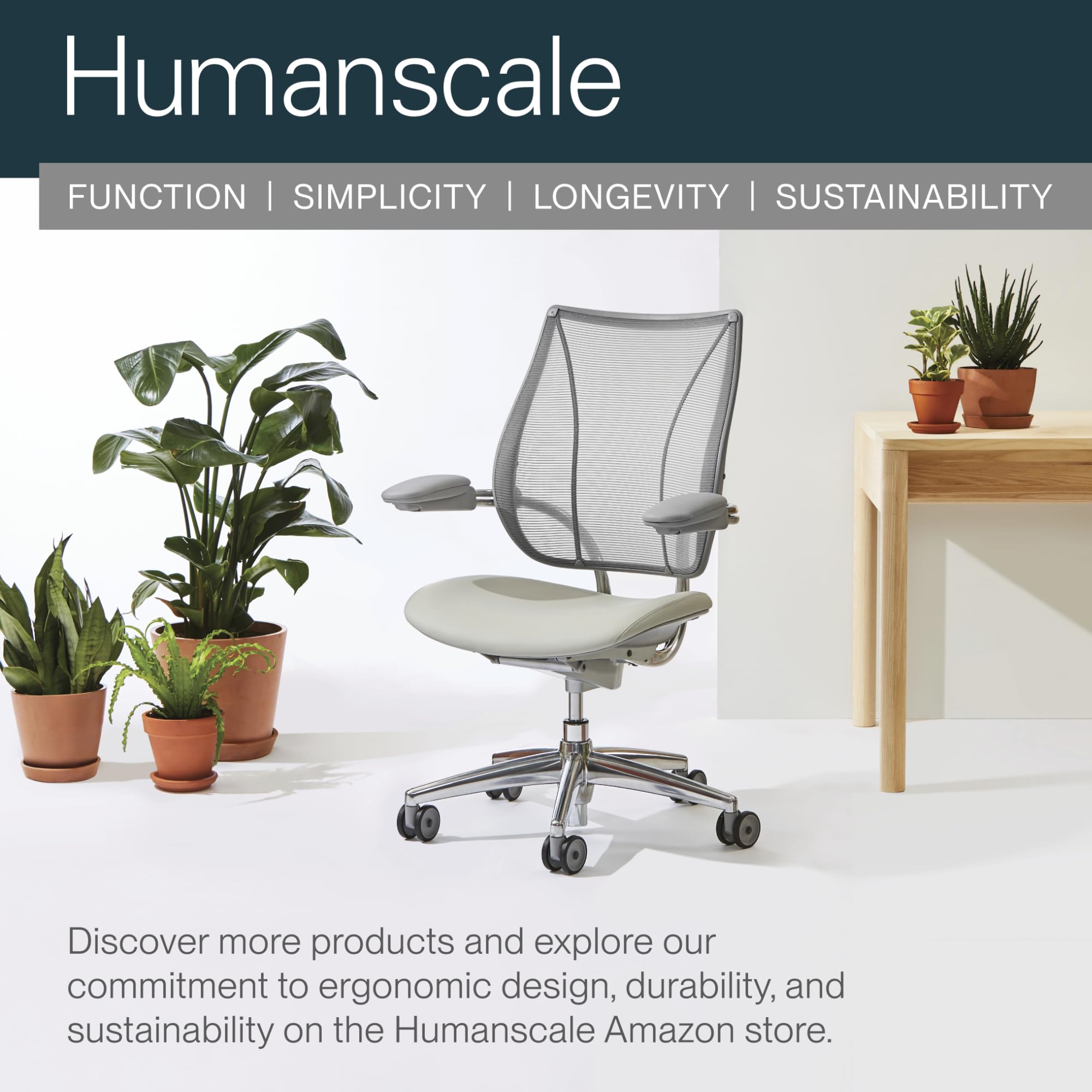 Humanscale L6 Silver Ergonomic Laptop Stand - 360° Swivel Adjustable Notebook Riser for Desk, Workstation & Home Office - Promotes Good Posture for Comfortable Computing (Perfect for Remote Work, Video Calls & Prolonged Typing Sessions)