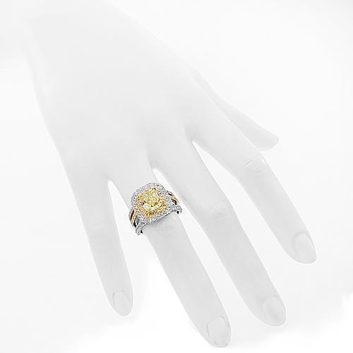14K White Solid Gold Diamond Engagement Ring 4.27 Carat Total Weight - Perfect for Proposals, Weddings & Anniversary Gifts