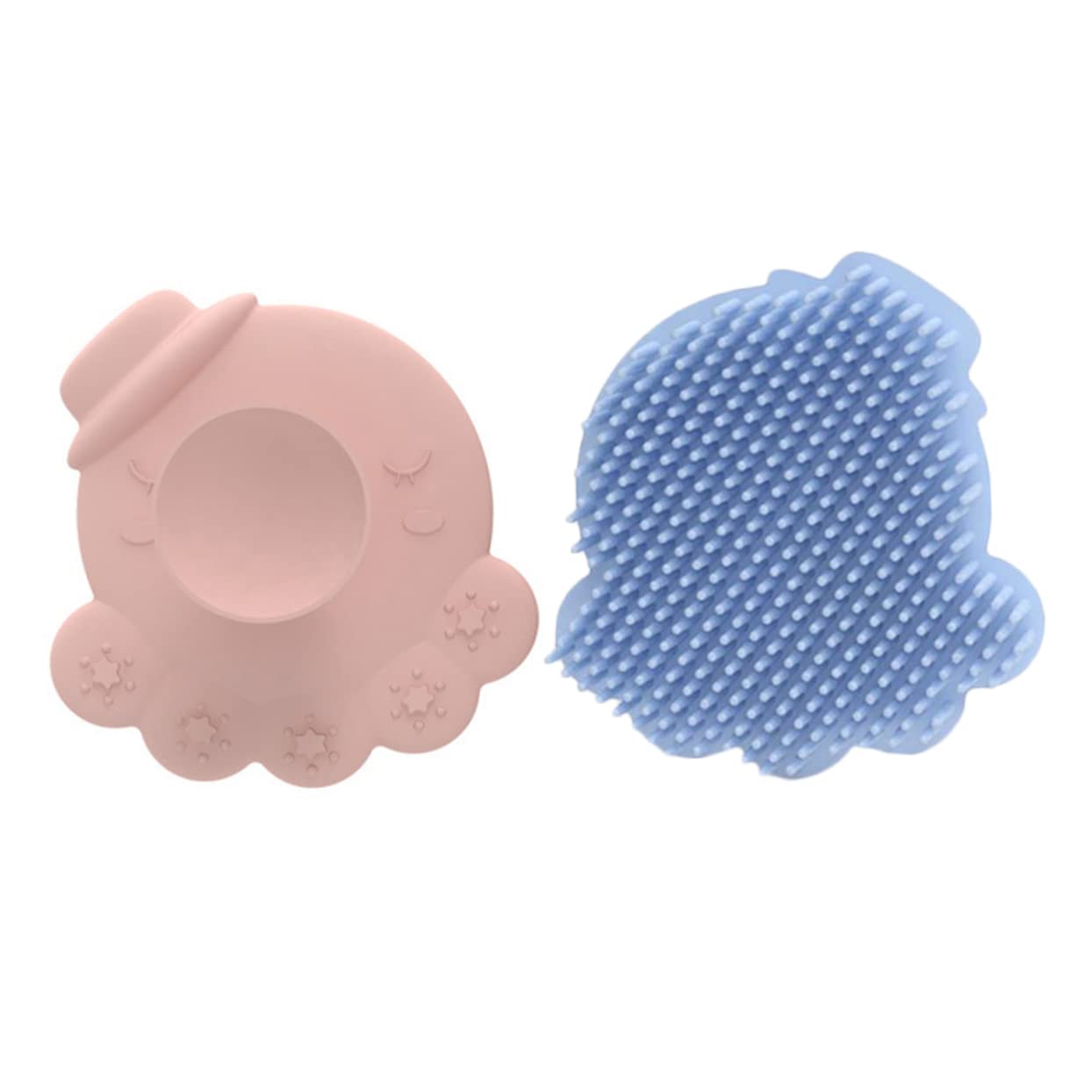 Healeved 2-Pack Silicone Bath Brush & Body Scrubber with Shampoo Comb - Exfoliating Massage Gloves for Shower, Spa & Deep Cleaning - Soft Scrub Sponge for Sensitive Skin & Back Washing