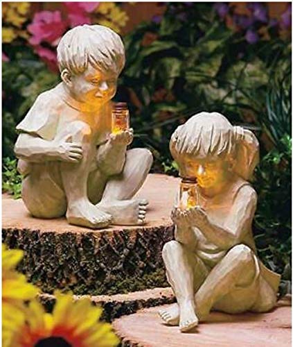 Moon Daughter Solar Firefly Jar Light - Outdoor Garden Decor for Kids, Boys & Girls - Perfect for Lawn, Yard, and Nighttime Play