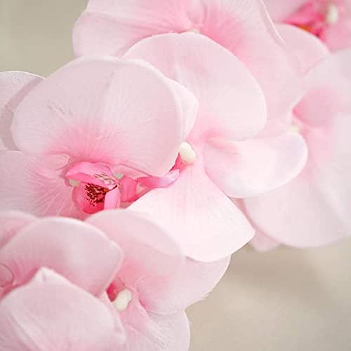 40 Inch Artificial Phalaenopsis Silk Orchid Flowers - Real Touch Pink Fake Orchid Branches for Home, Office, Wedding Decor - Pack of 2 - Perfect for Centerpieces, Table Arrangements & Wall Decor