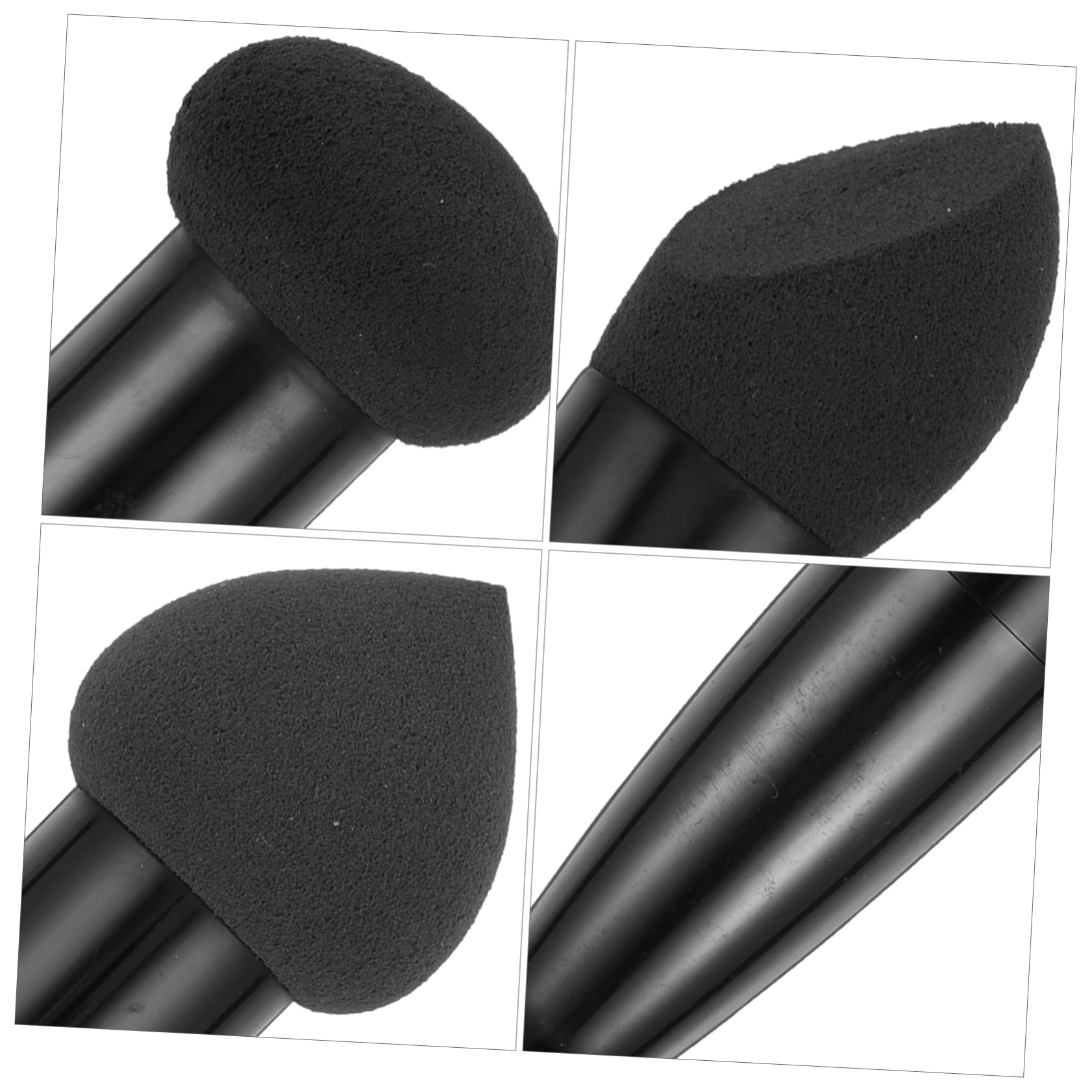 FOMIYES 3-Piece Heart Shaped Mushroom Makeup Sponge Set with Puff Handle - Soft Blending Sponge for Foundation, Concealer & Powder - Perfect Makeup Tools for Women & Professional Artists (Great for Daily Use, Travel & Makeup Beginners)