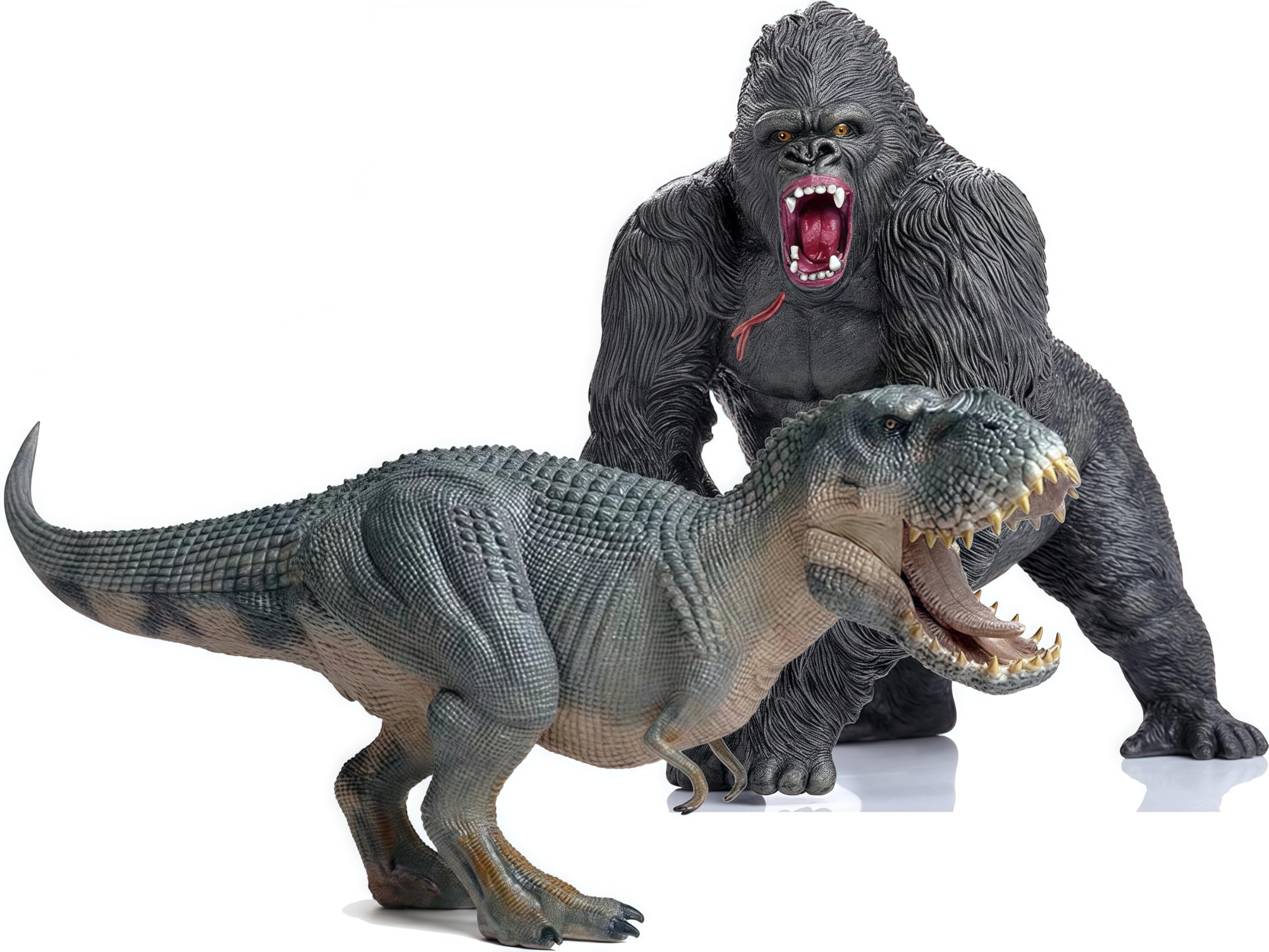 Gemini & Genius King Kong Toys - Vastatosaurus Rex Dinosaur Action Figure with Movable Jaw, Gorilla Toy for Kids | Dinosaur World Collection, Birthday Gift for Boys & Girls | Perfect for Playtime, Collecting, and Dinosaur-Themed Parties