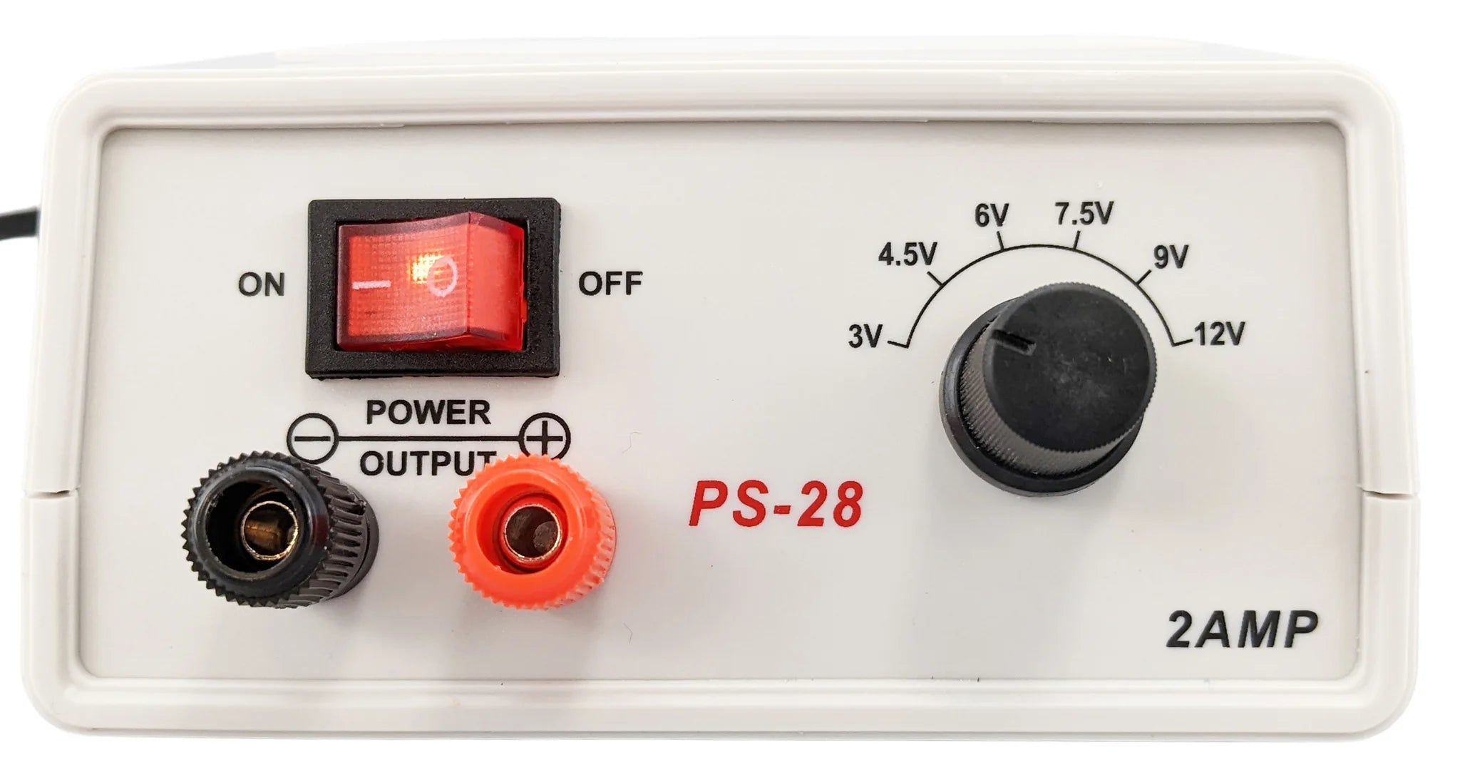 Adjustable DC Power Supply 3V-12V 2A, Compact AC/DC Adapter with CE & RoHS Certification - Perfect for Electronics Projects, Lab Testing & DIY Repairs