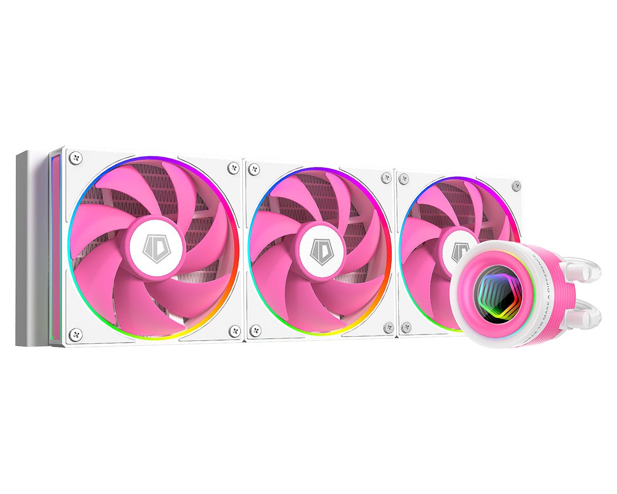 ID COOLING FX360 INF 360mm ARGB AIO Liquid CPU Cooler - Pink RGB Water Cooling System for Intel/AMD - Perfect for Gaming PC & Workstation Builds