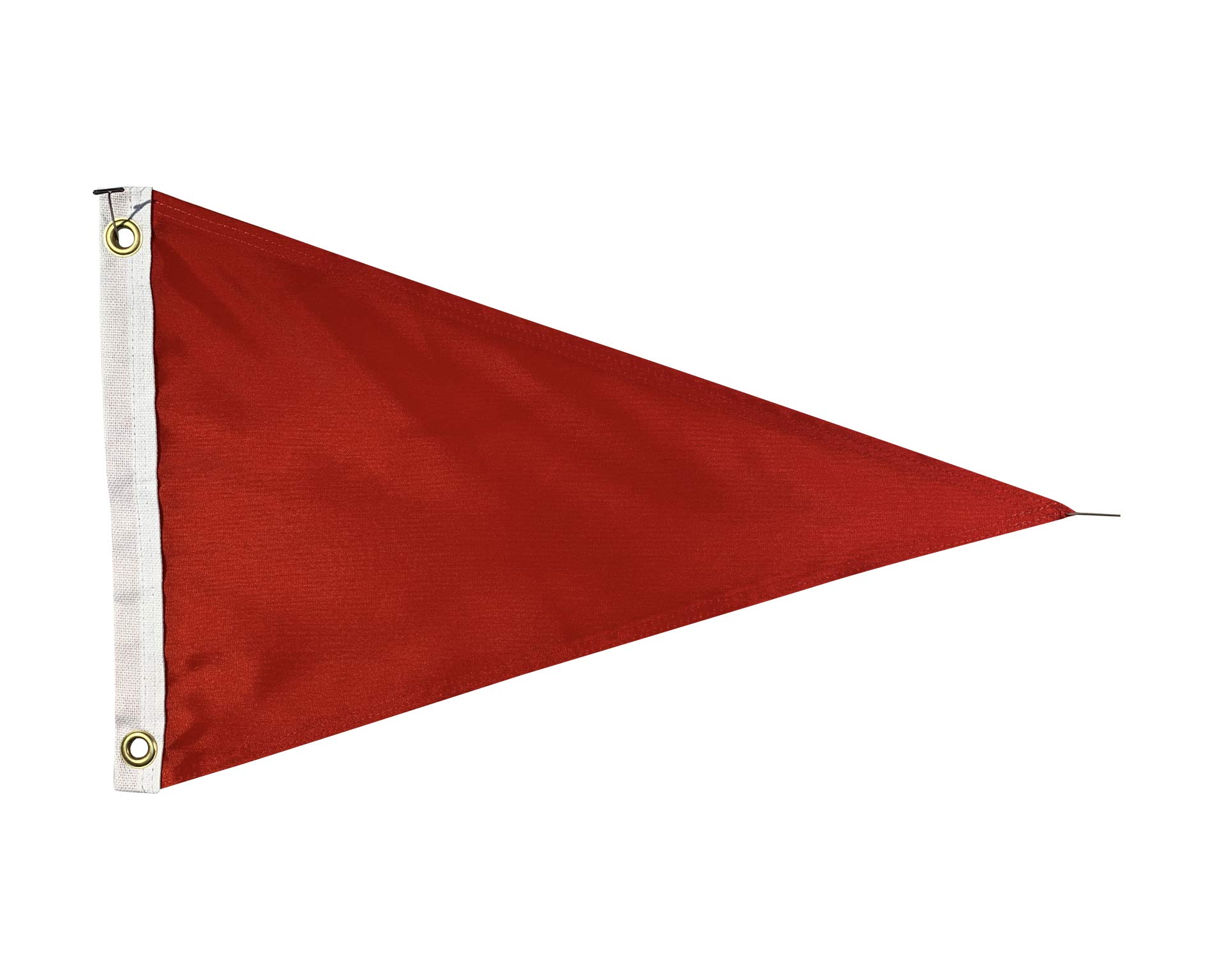 25 Pack Canada Red Nylon Pennant Flags 12x18 Inch - Premium Blank Nylon Bunting Flags for Sports Events, Parades & Home Decor - Made in USA