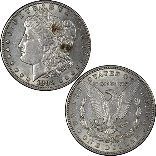 1888 S Morgan Silver Dollar AU (About Uncirculated) - 90% Silver $1 US Coin for Collectors | Rare Coin Collection, Investment & Gift for Numismatists