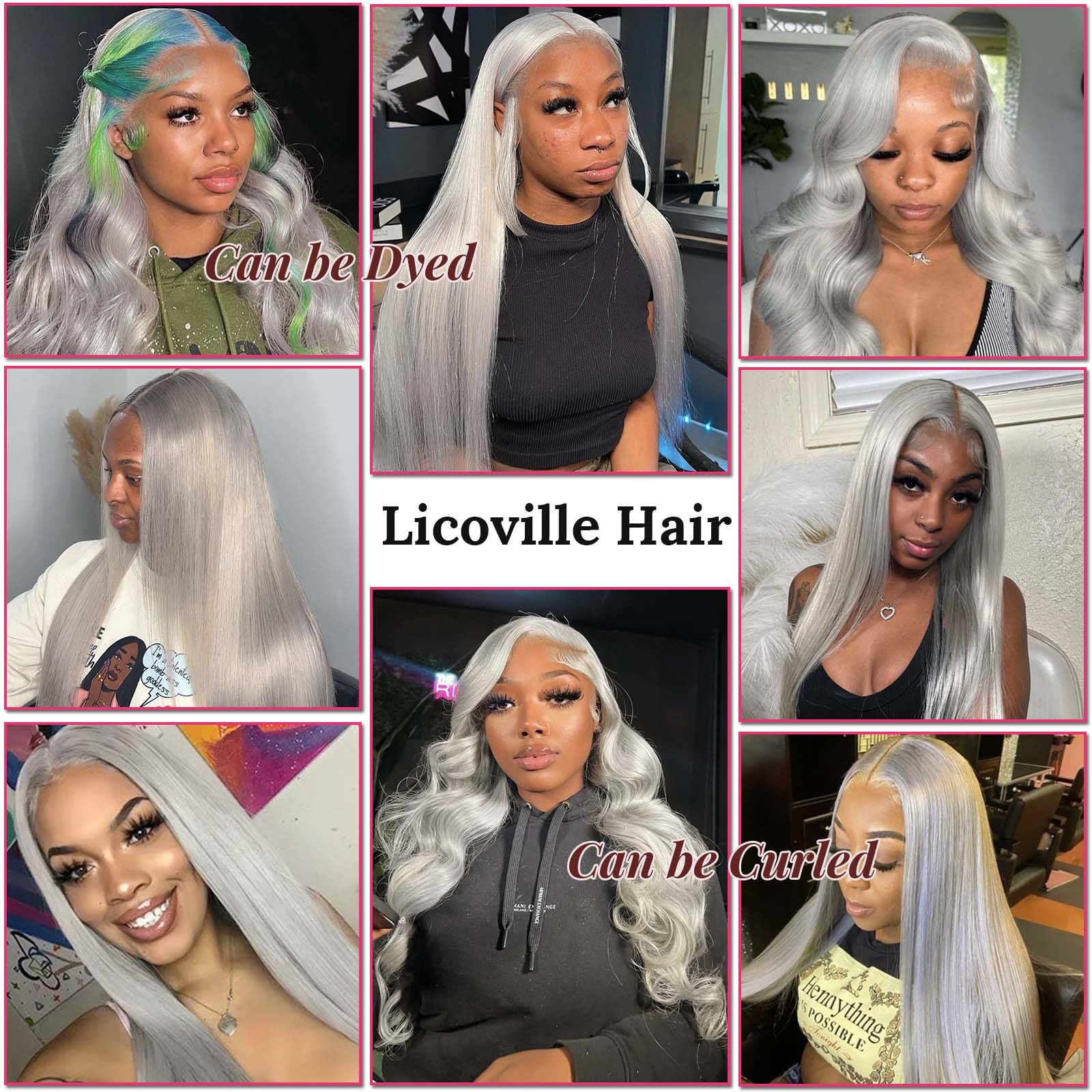 13x4 HD Lace Front Wigs Human Hair - Silky Straight Glueless Gray Human Hair Wig 30 Inch Long Layered with Pre-Plucked Hairline - Natural Silver Grey Frontal Wigs for Women 180% Density - Perfect for Daily Wear, Cosplay, and Special Occasions