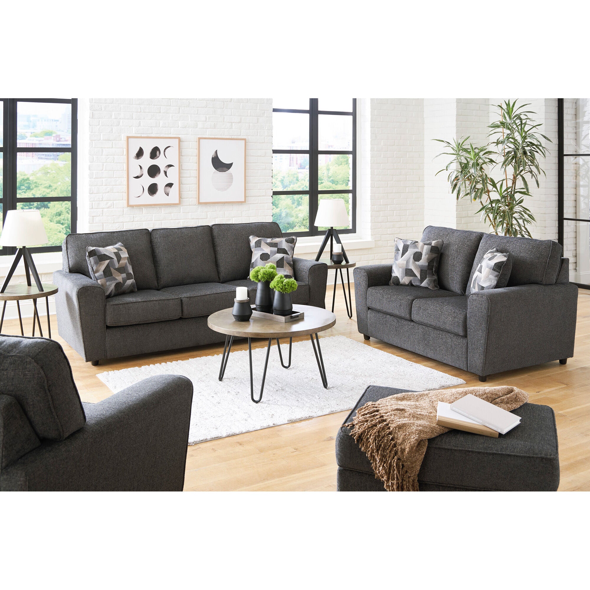 Cascilla Loveseat - Modern Small Sofa for Living Room, Apartment, or Office - Perfect for Relaxing, Reading & Entertaining