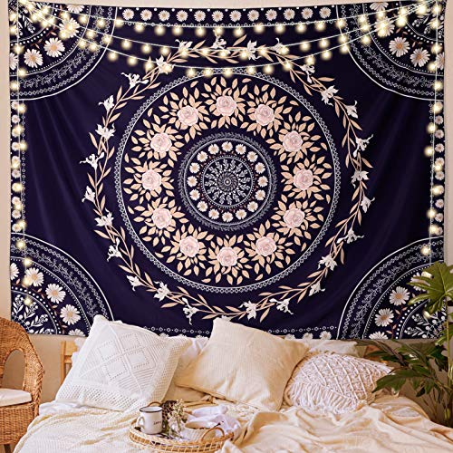 Boho Tapestry-Navy Blue
